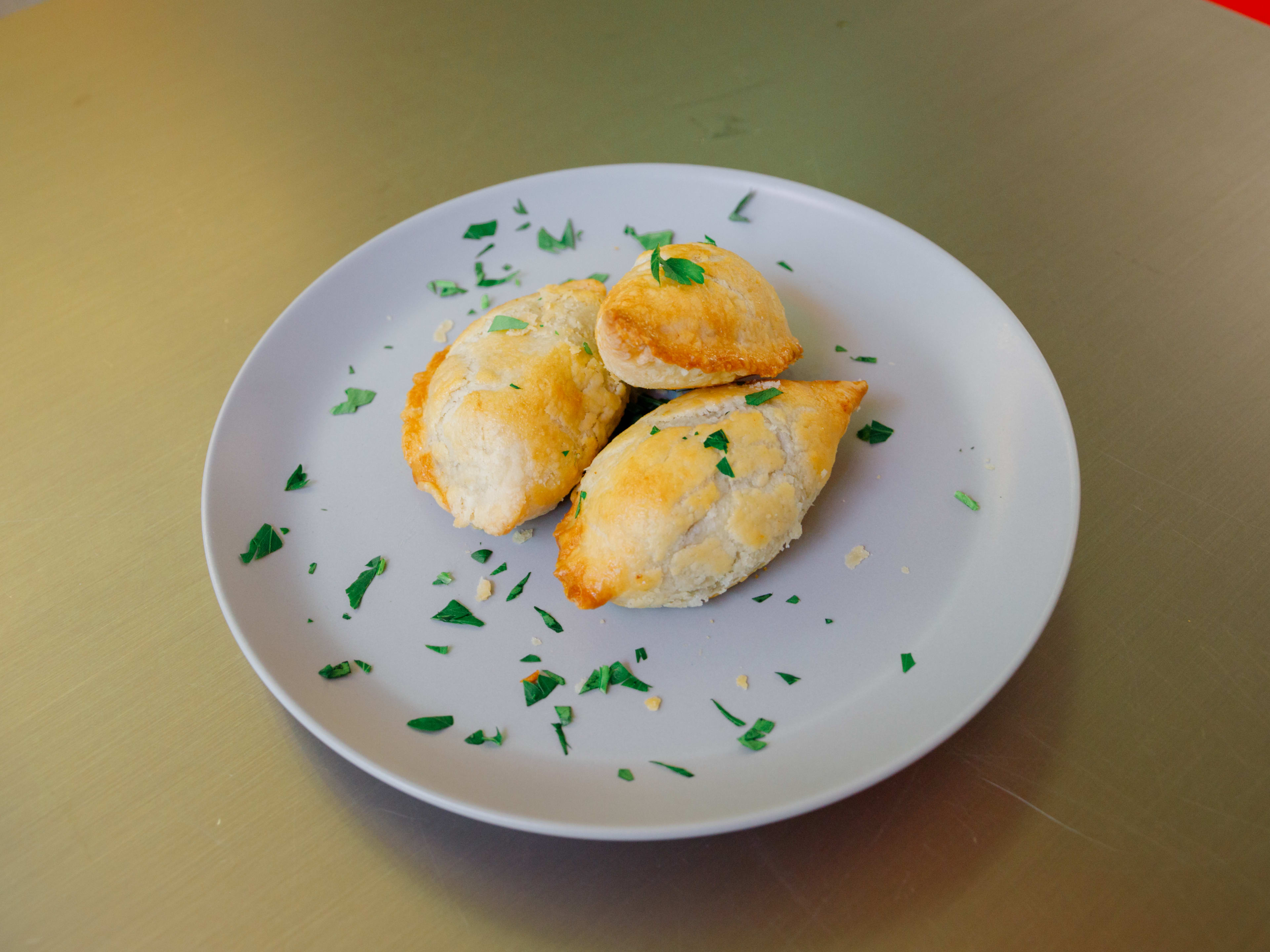 Three Minnie Pies on a plate from ChopNBlok.