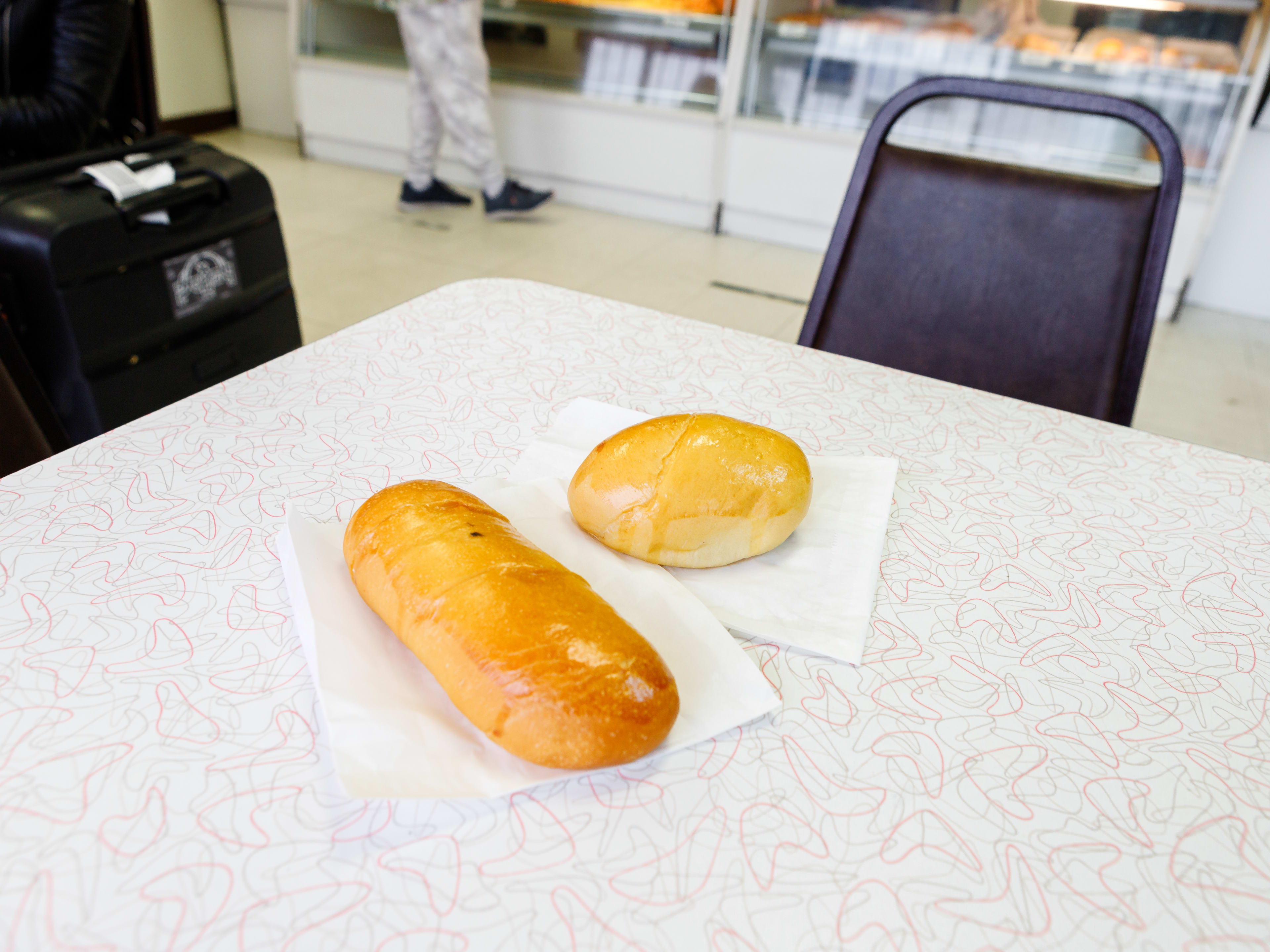 Two kolaches from Donut Delight 2.