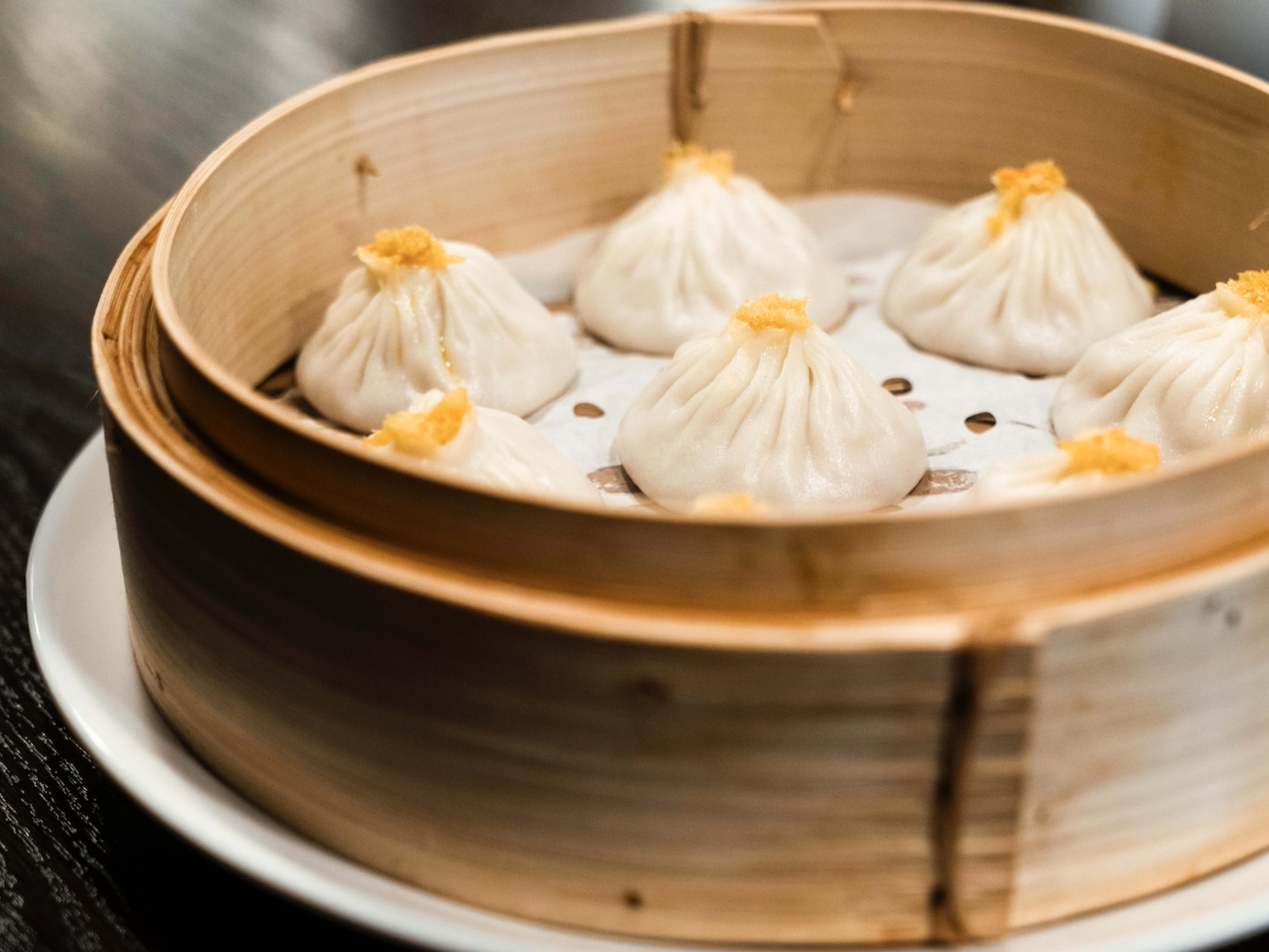 The crab and pork xiao long bao from Dumpling Story