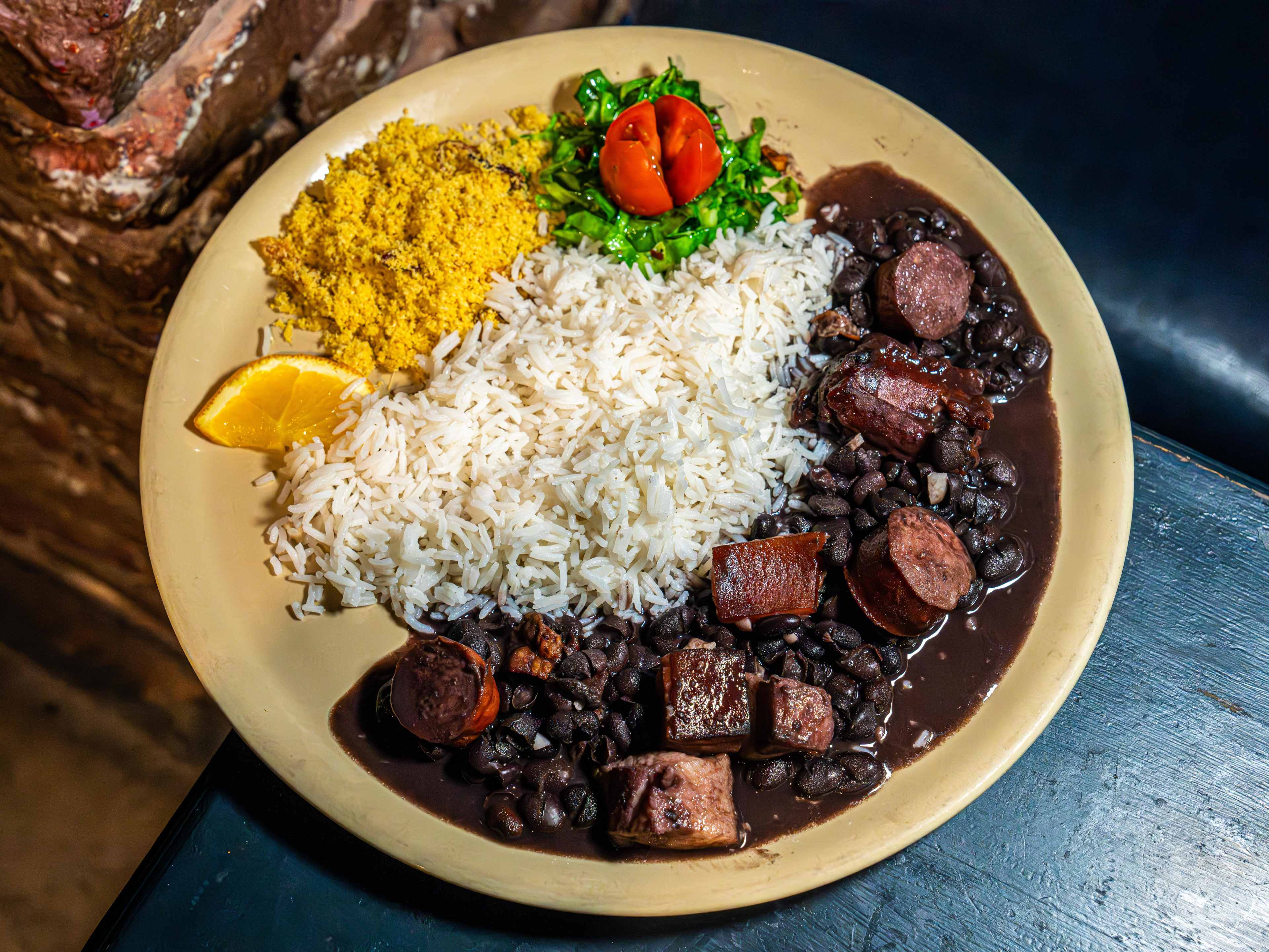 The feijoada dish