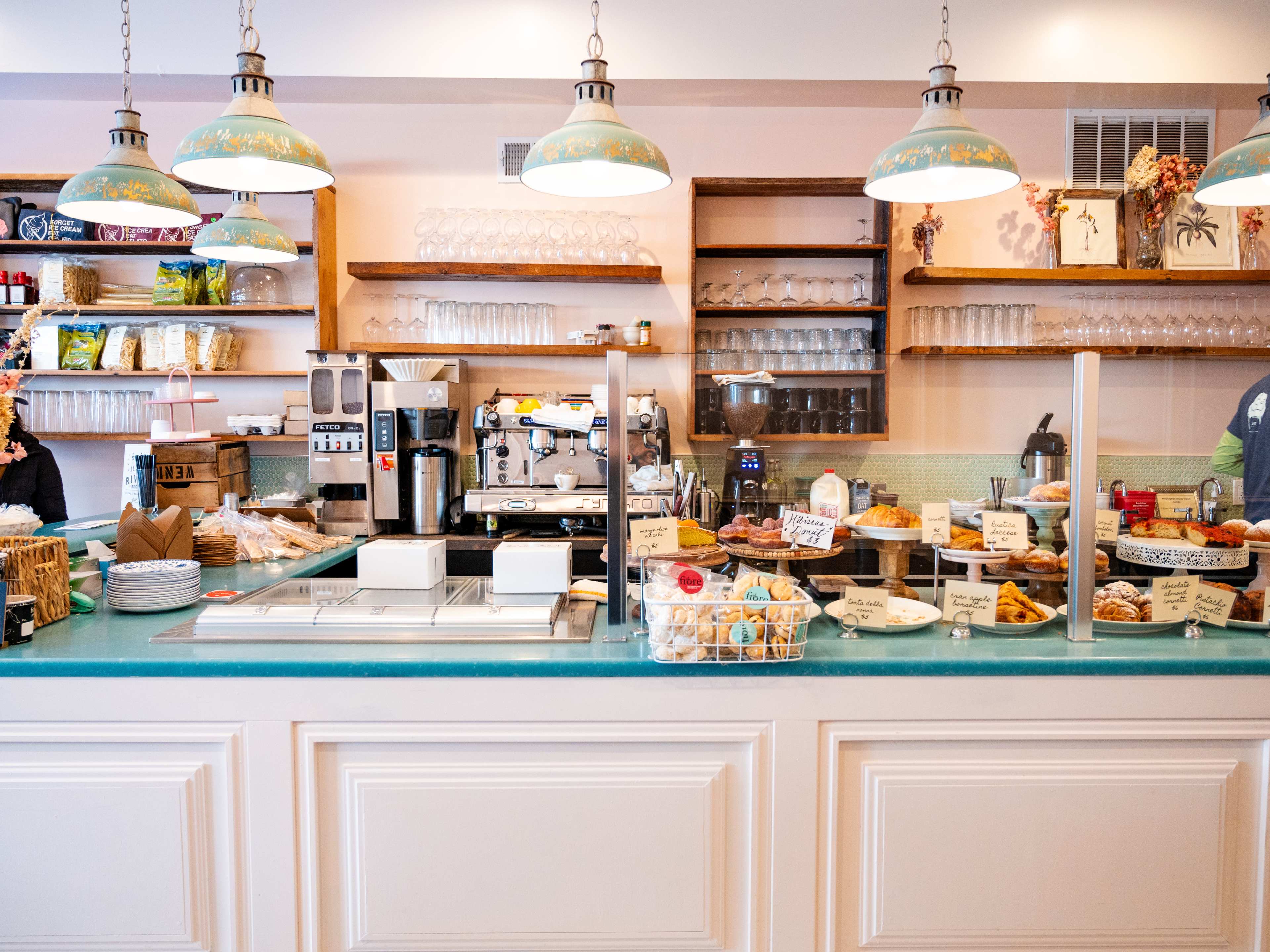 This is the counter space at Fiore.