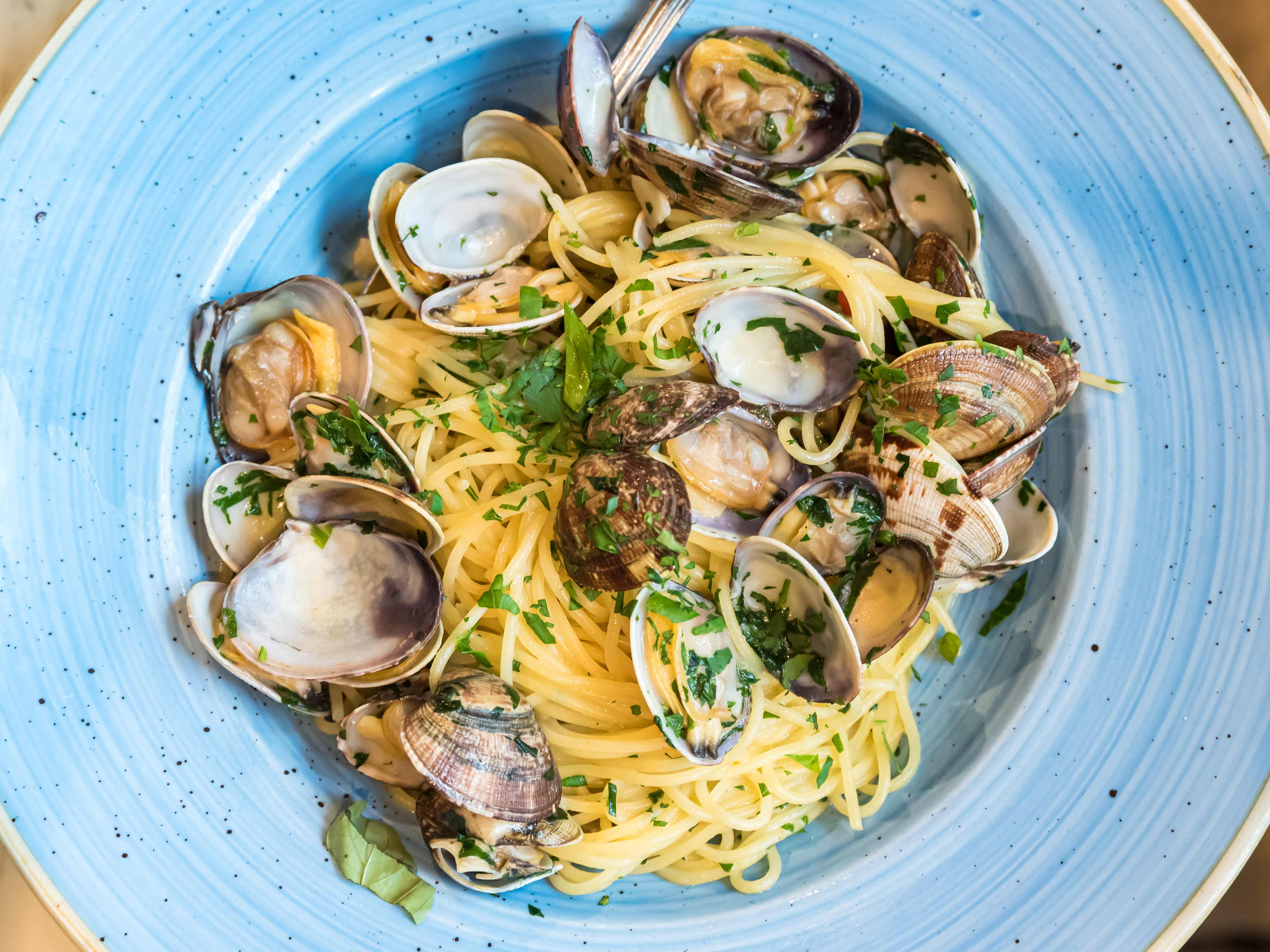 The spaghetti vongole veraci from Da Mario.