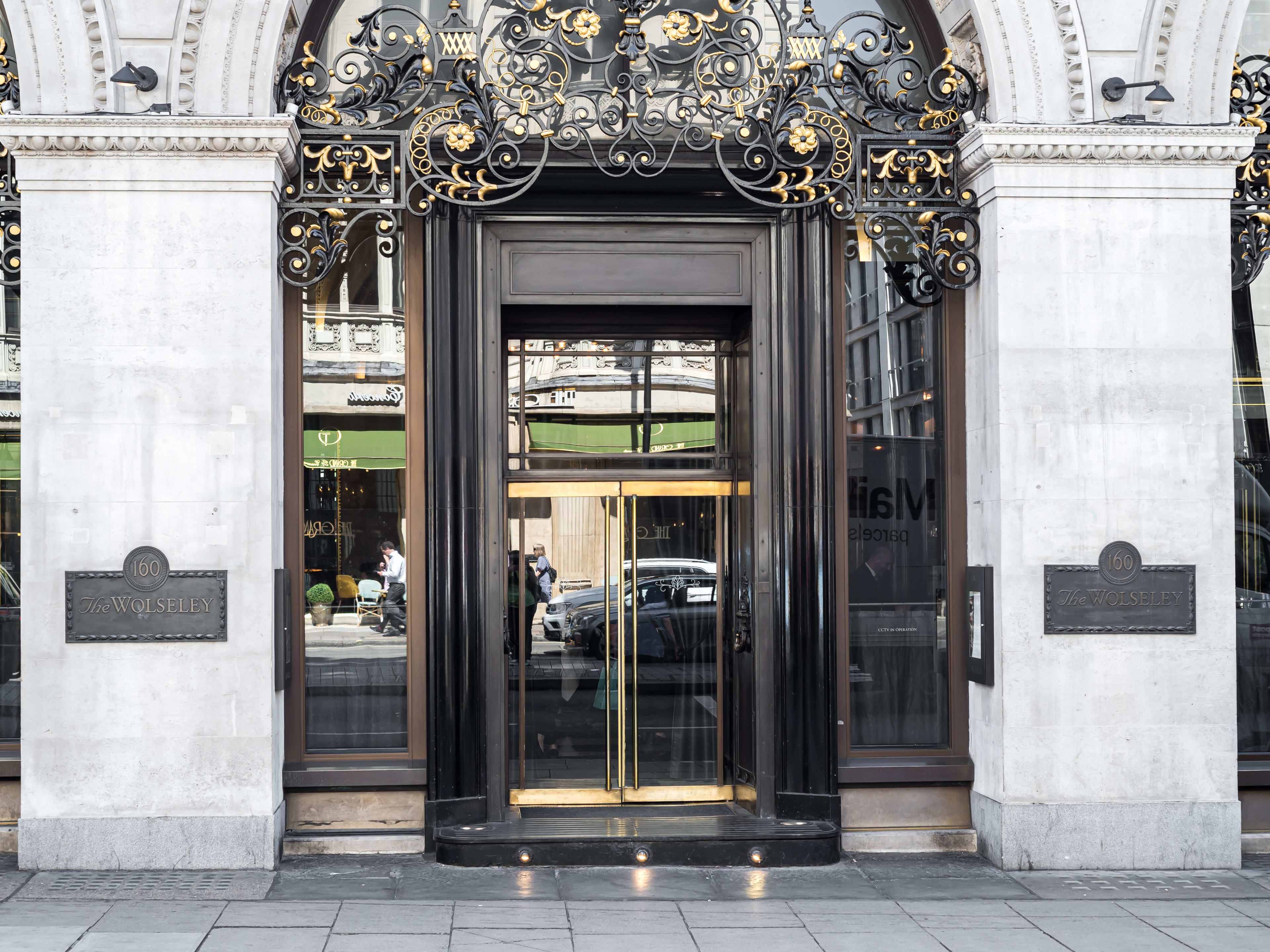 The ornate entrance to The Wolseley.