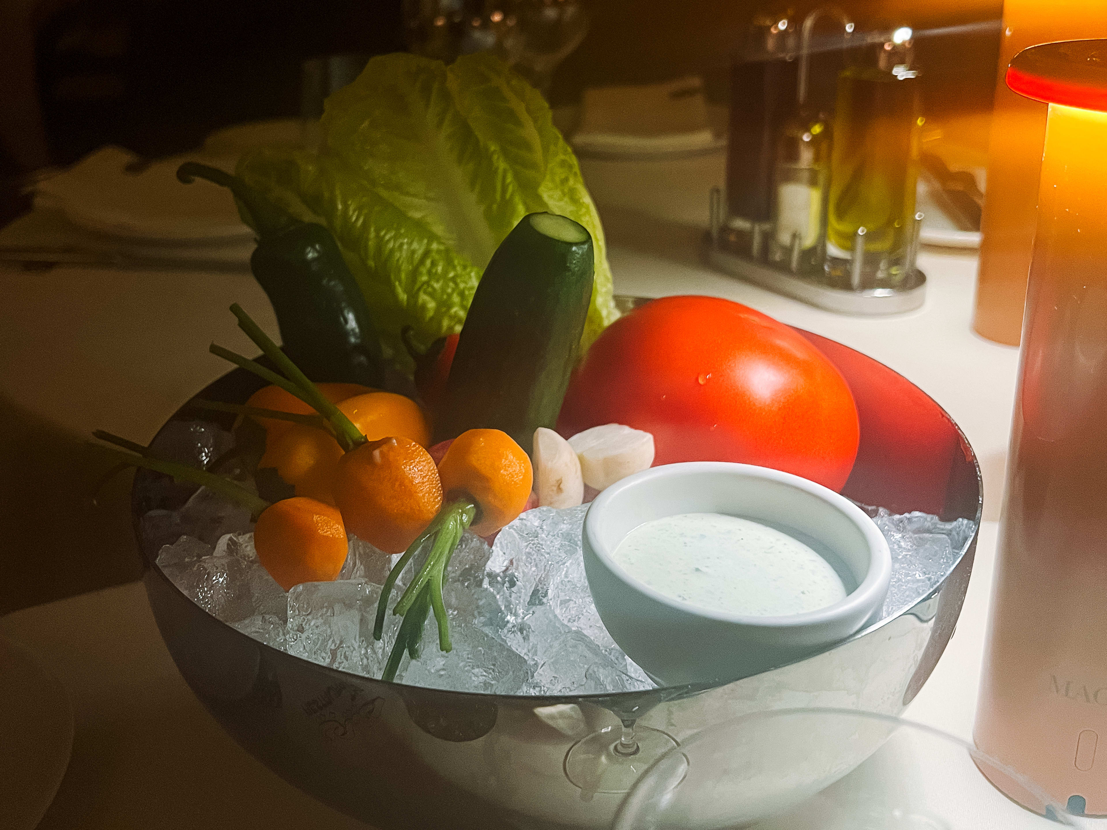 The crudites platter at Habibi.