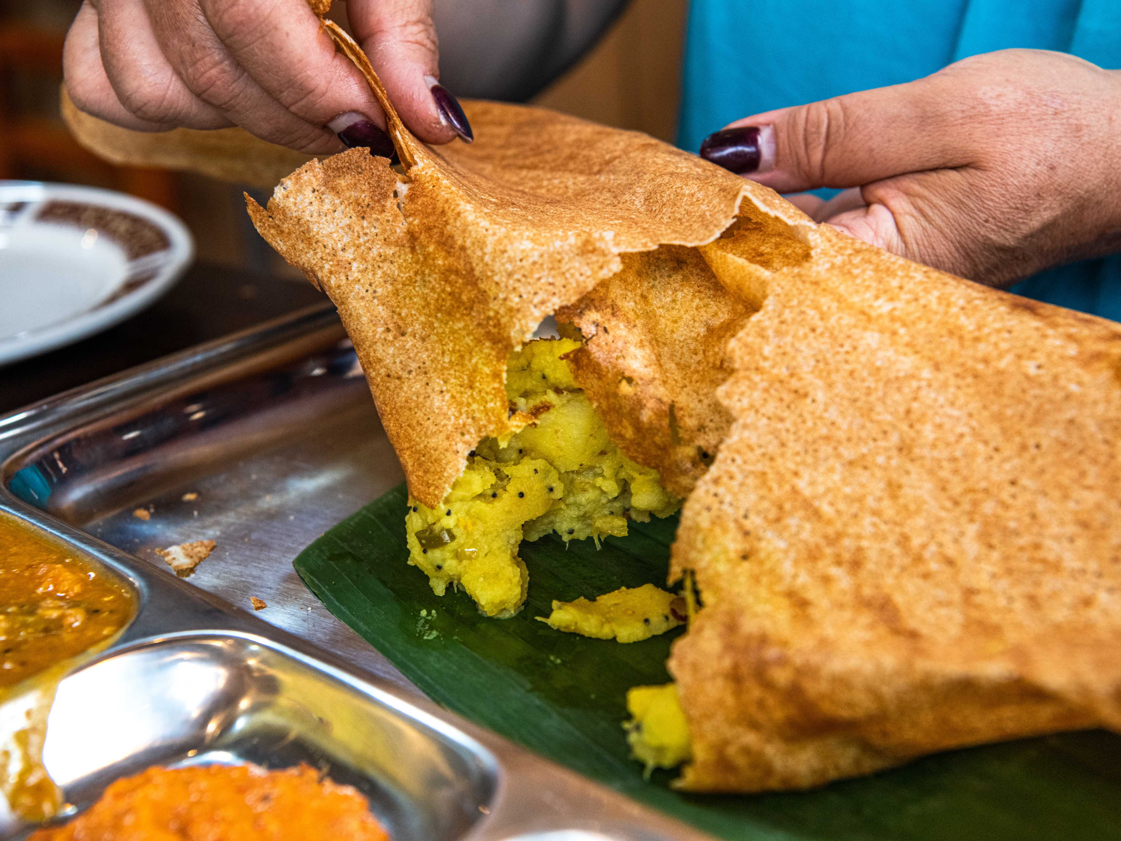 The masala dosa from Hawker's Kitchen.