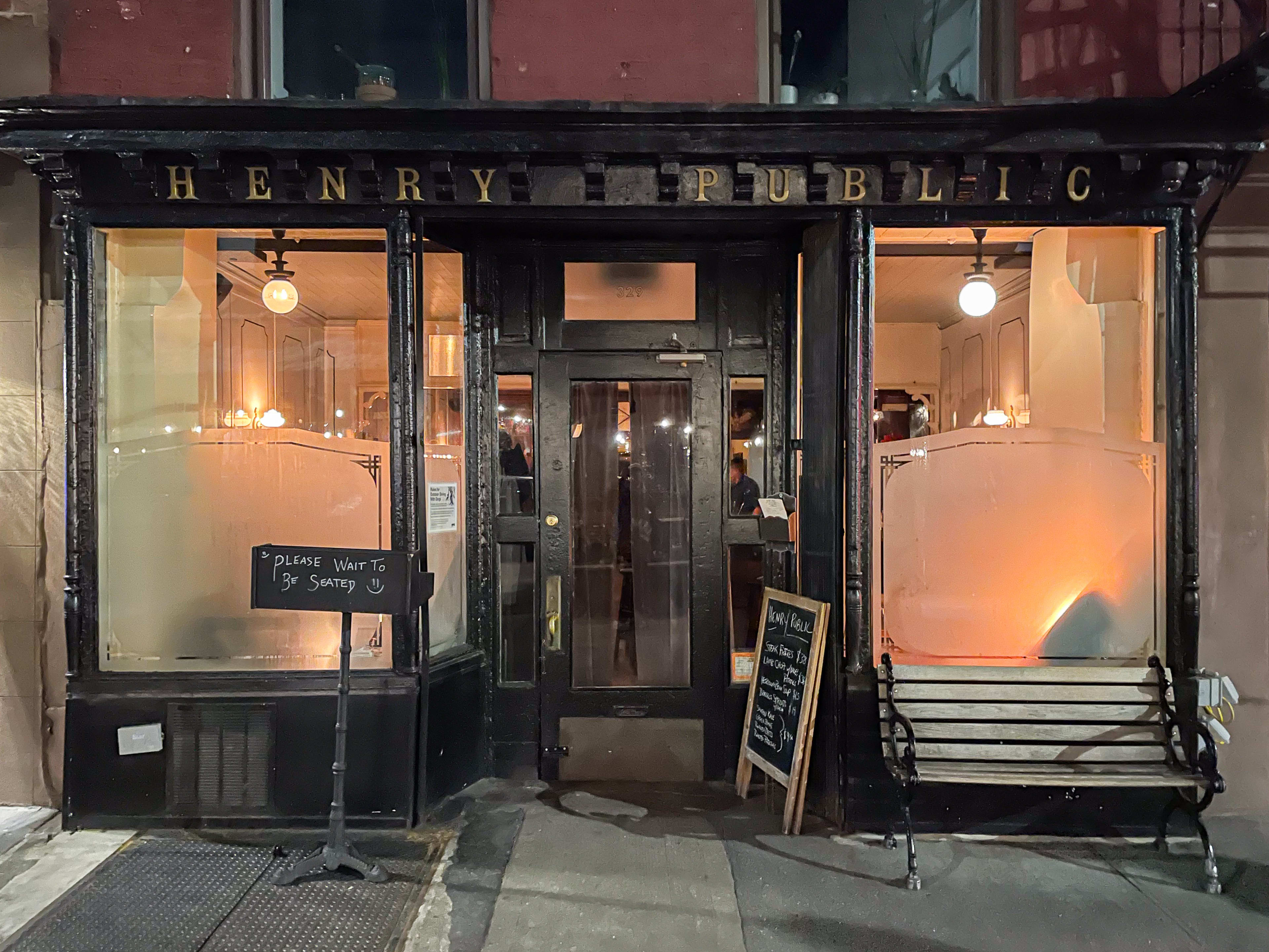 the exterior of henry public, a bar in cobble hill