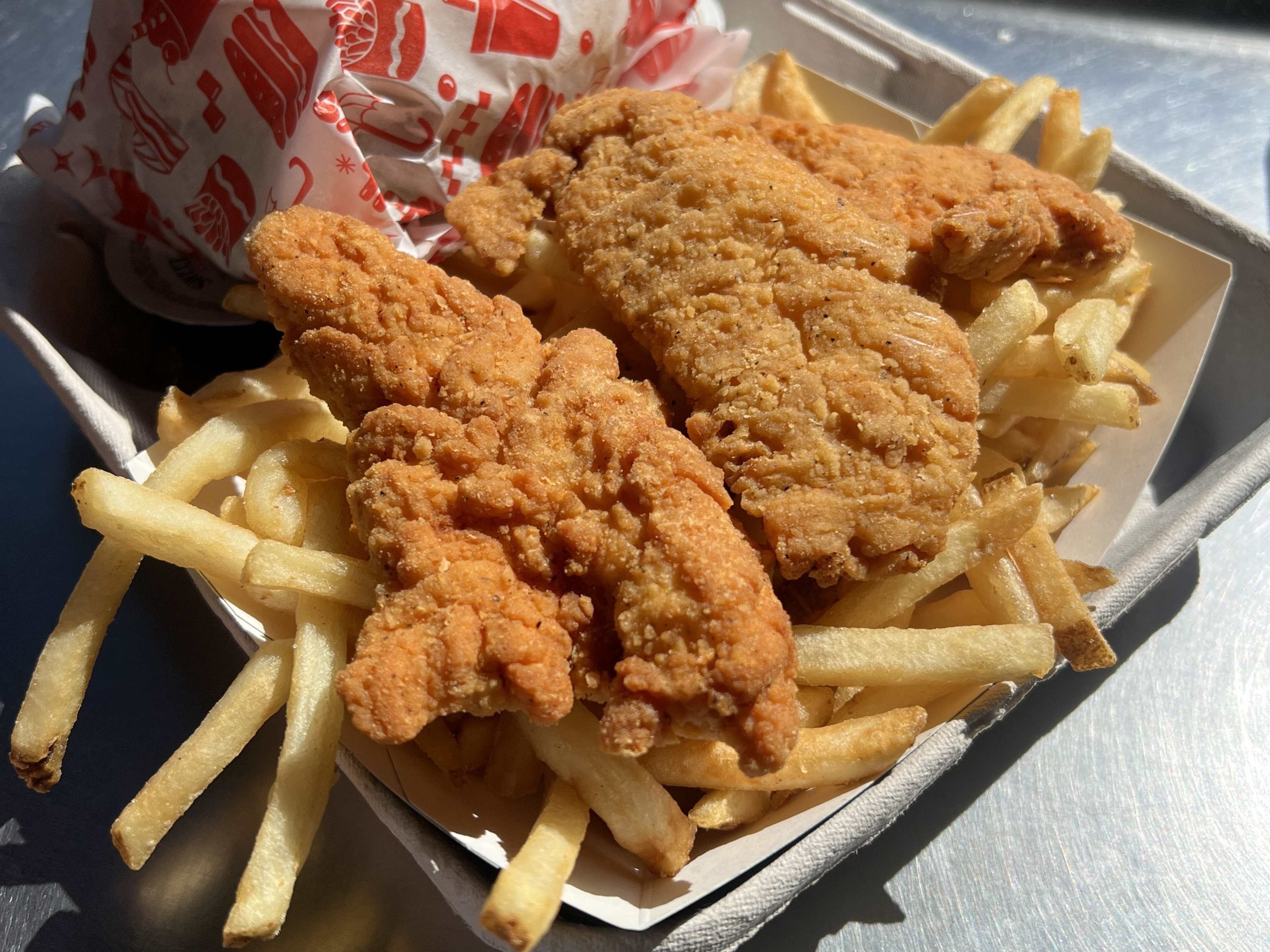 Chicken tenders and fries