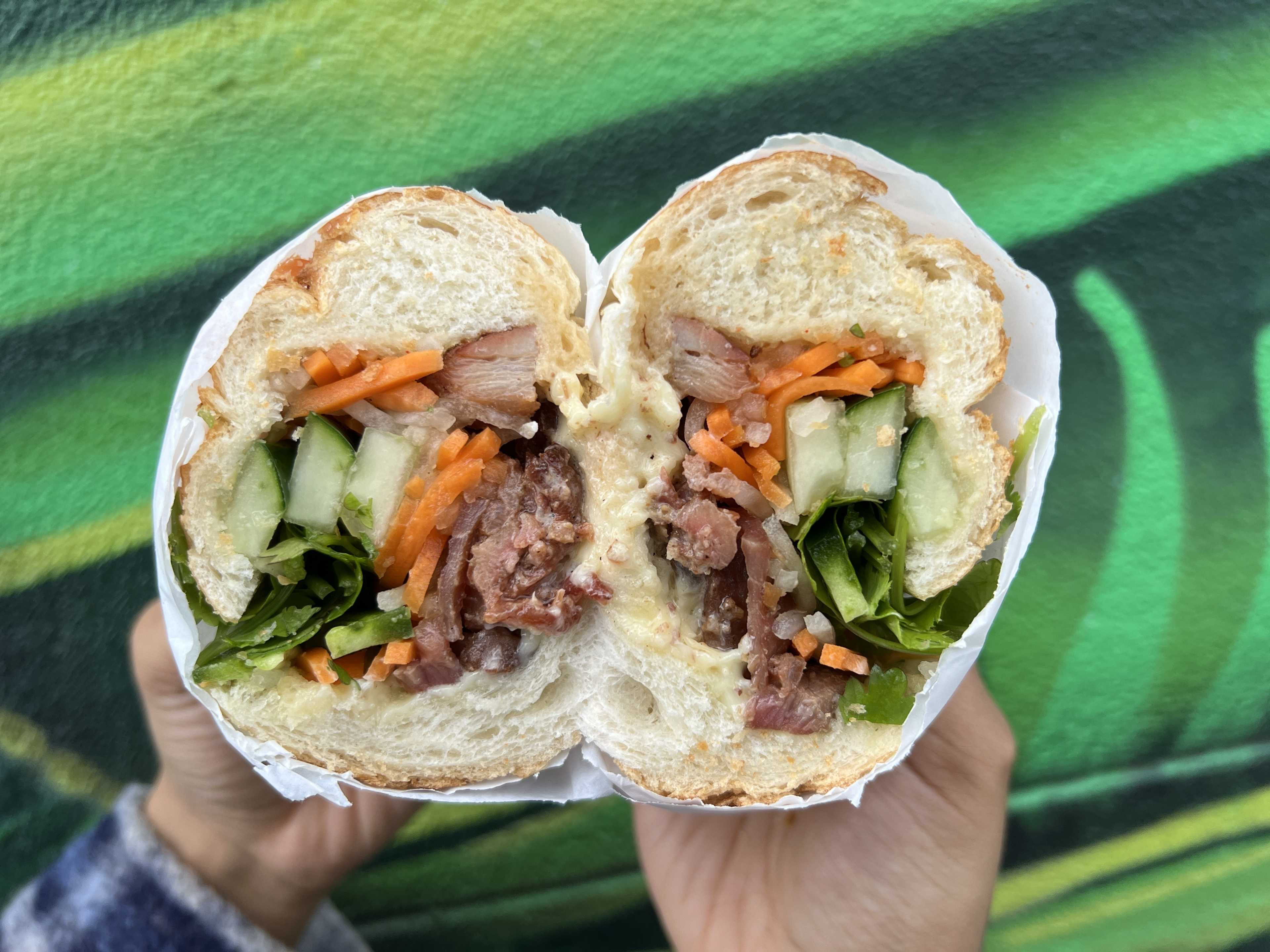 roasted pork bánh mì from Saigon Deli