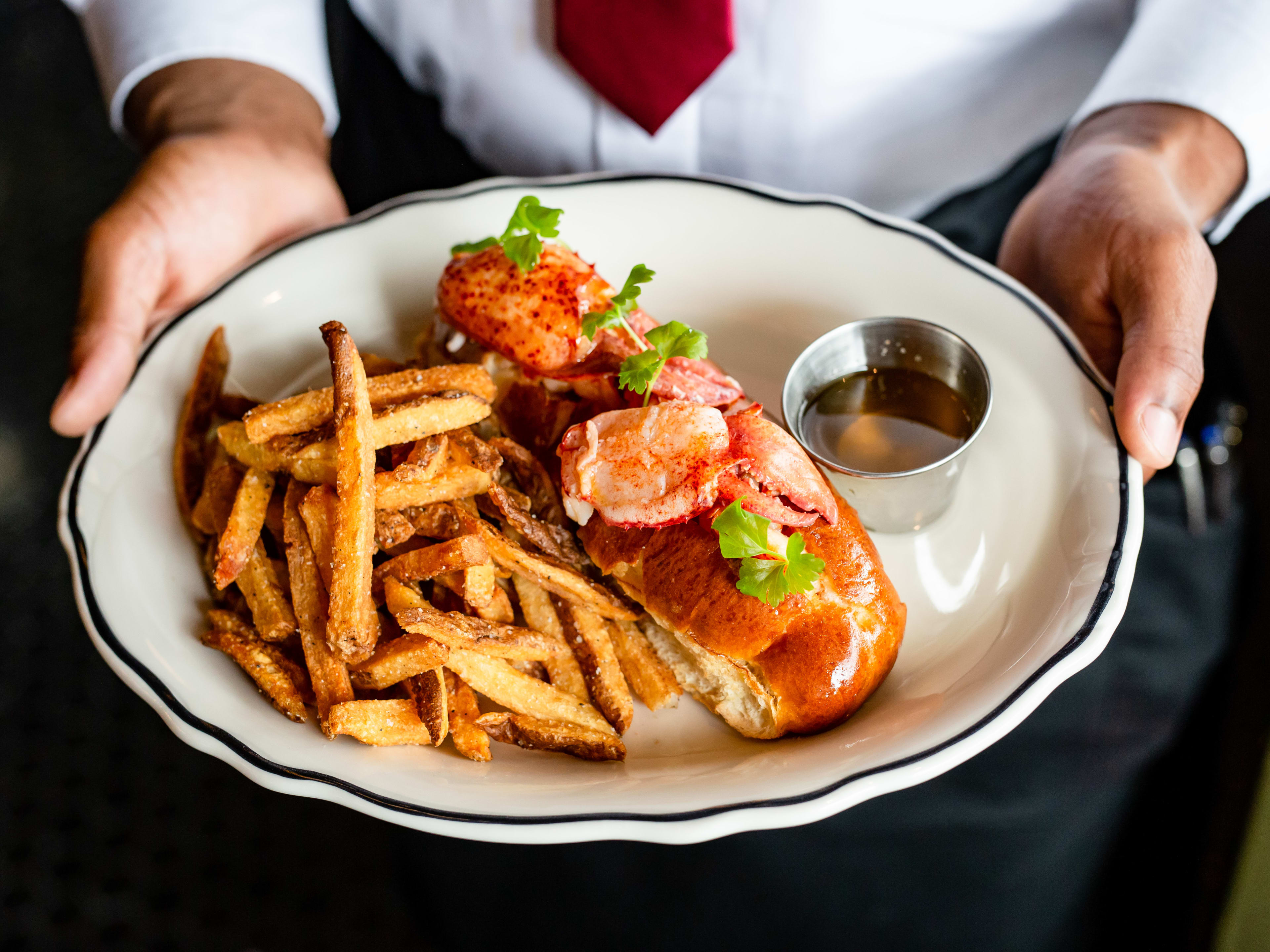 This is the lobster roll from Loch Bar.