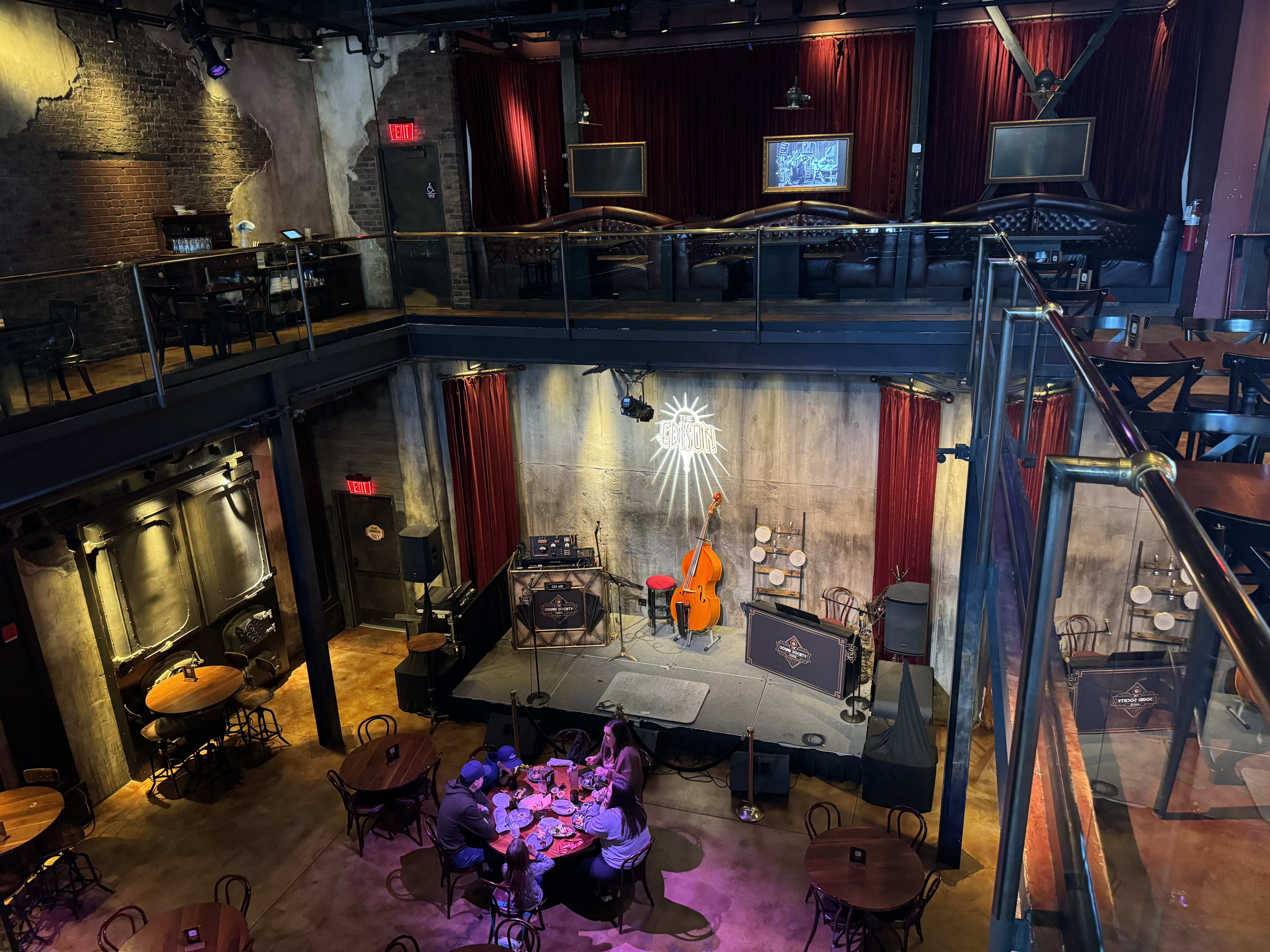 The stage at The Edison in Disney Springs.