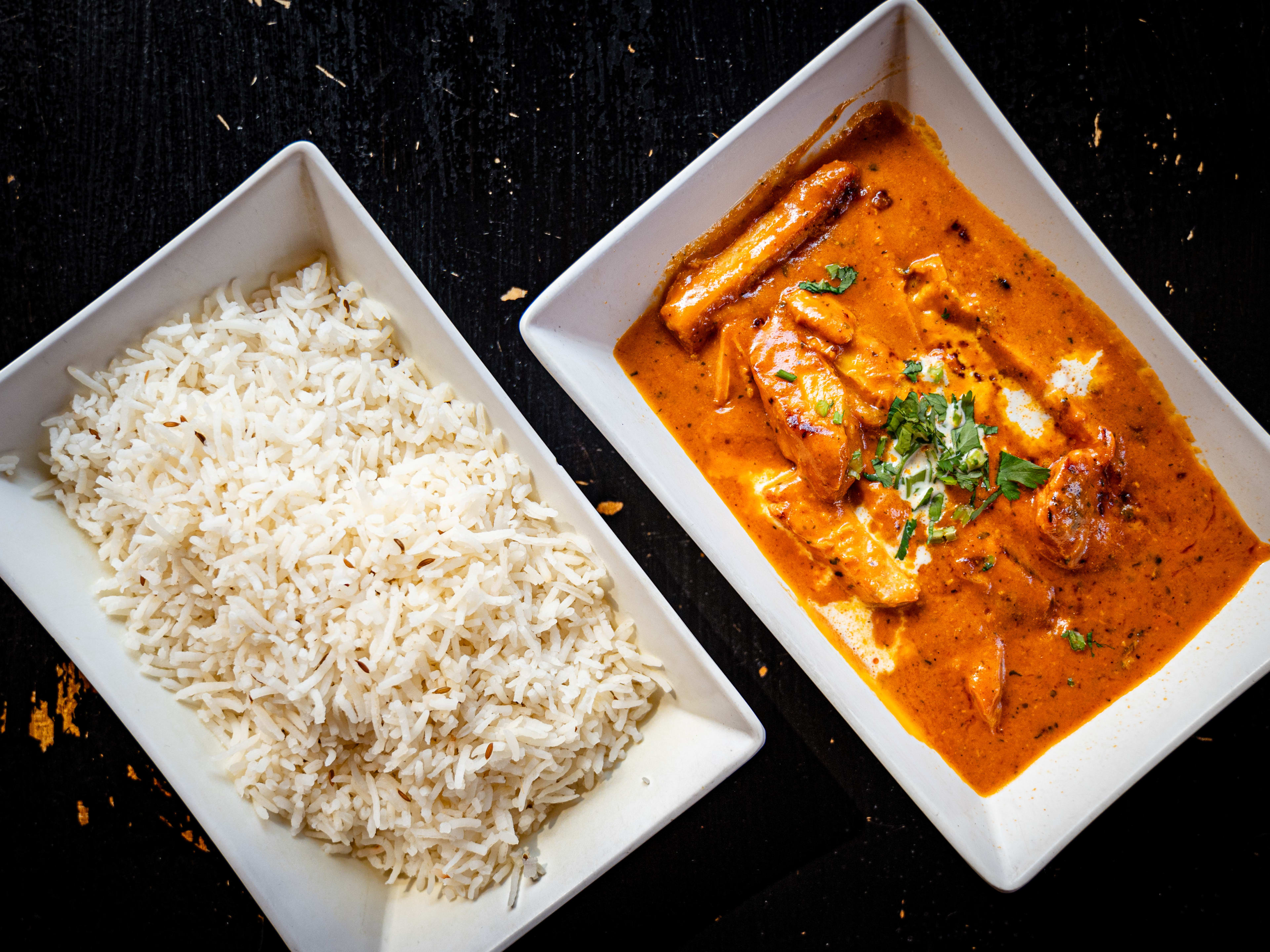 This is the butter chicken at Indian Char House.