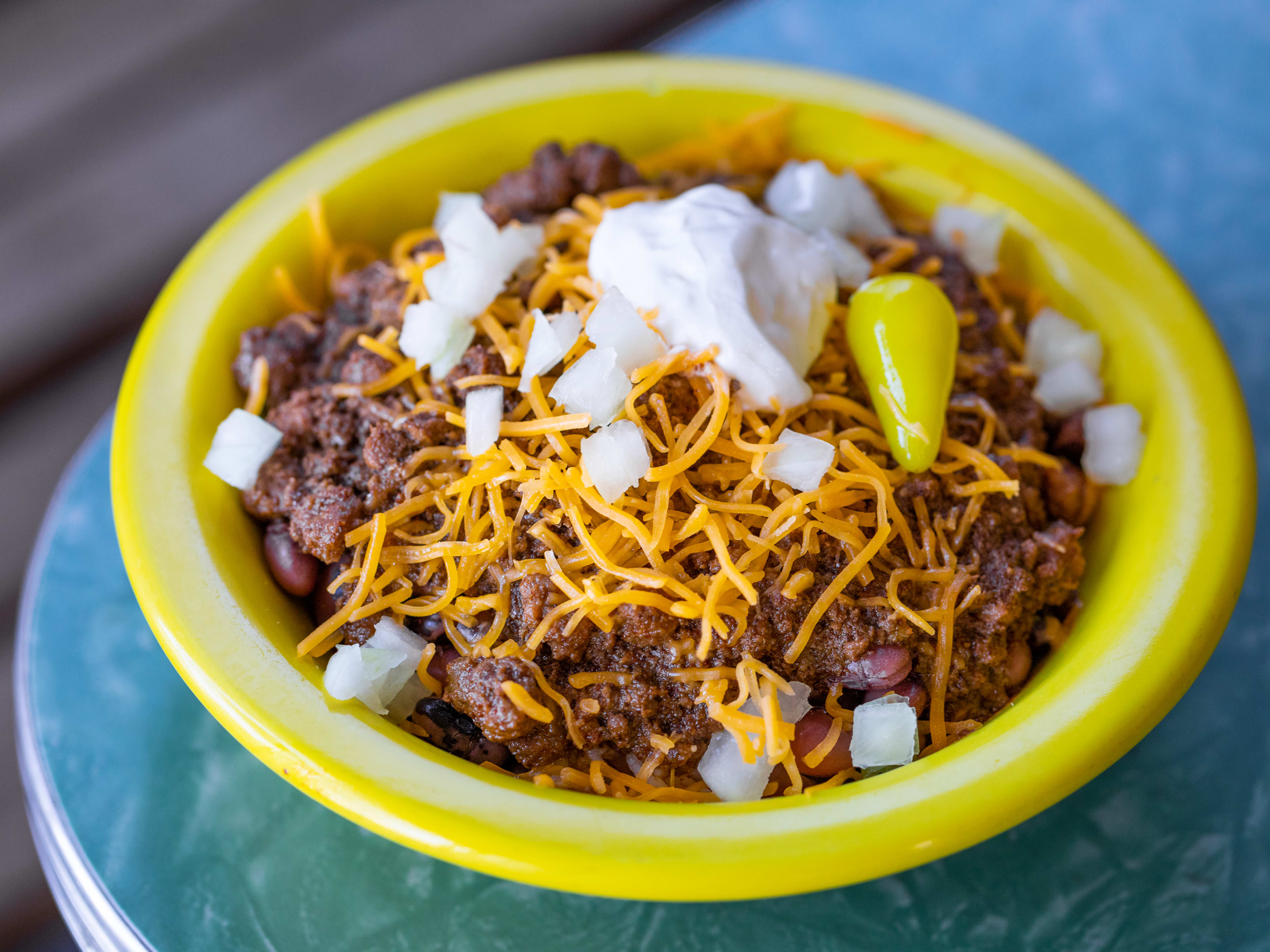 The chili bowl from Chili John’s.