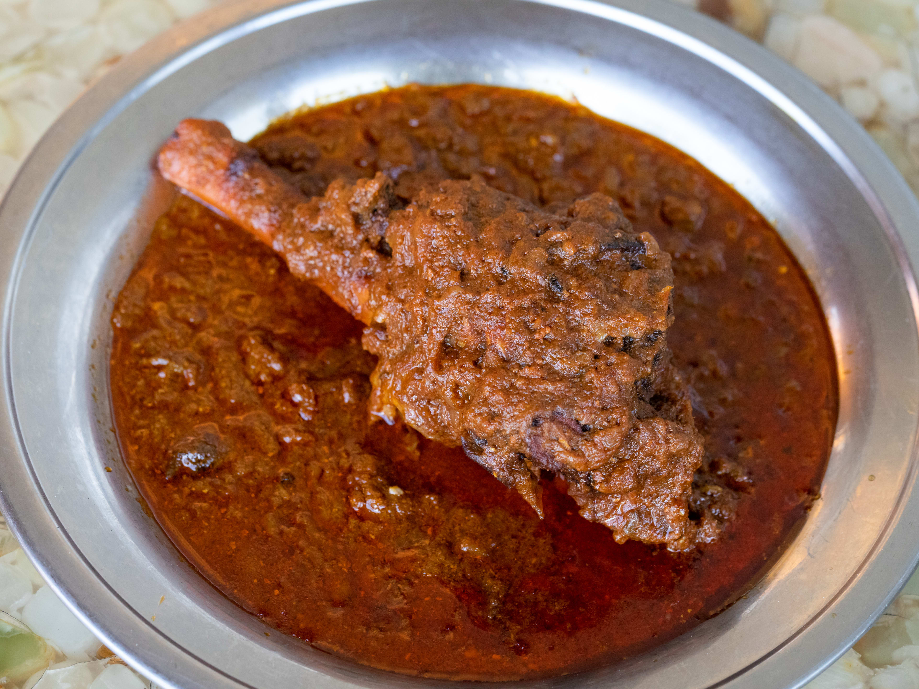 Lamb shank curry from Biriyani Kabob House.