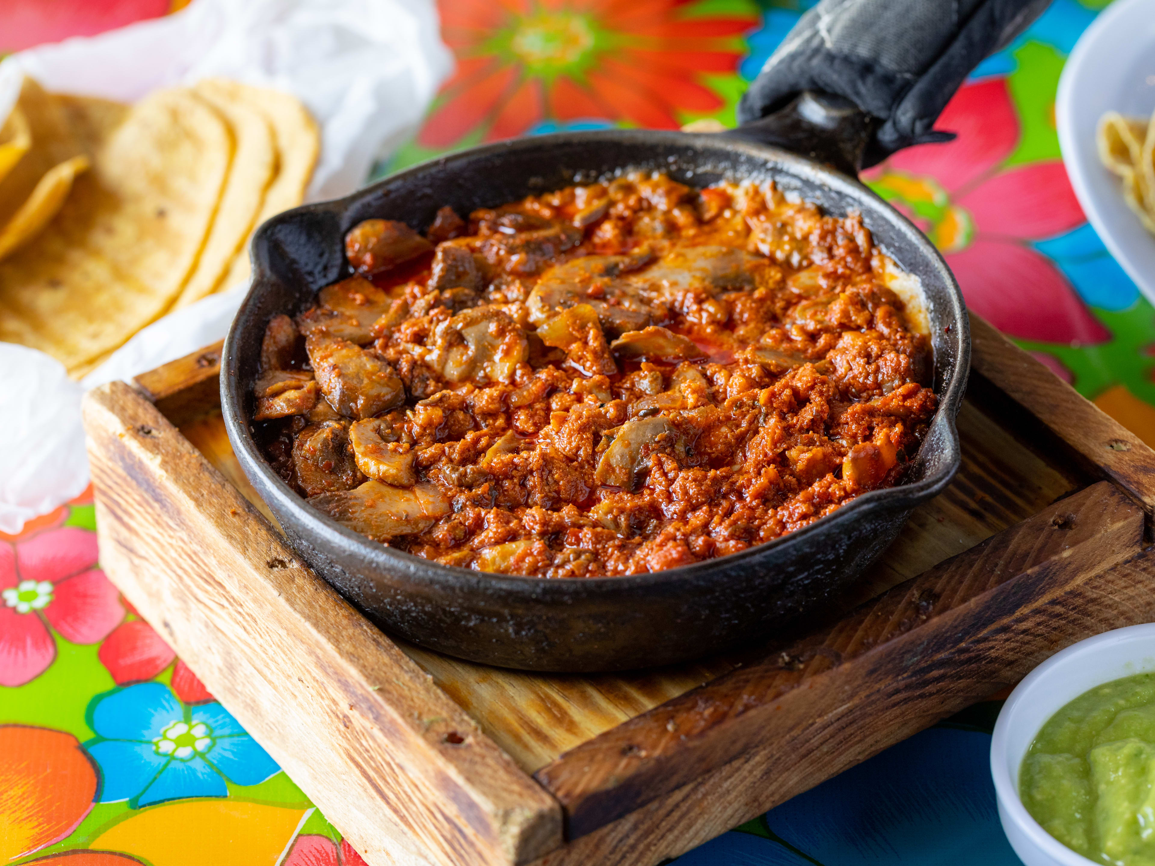 The queso fundido from Guelaguetza.