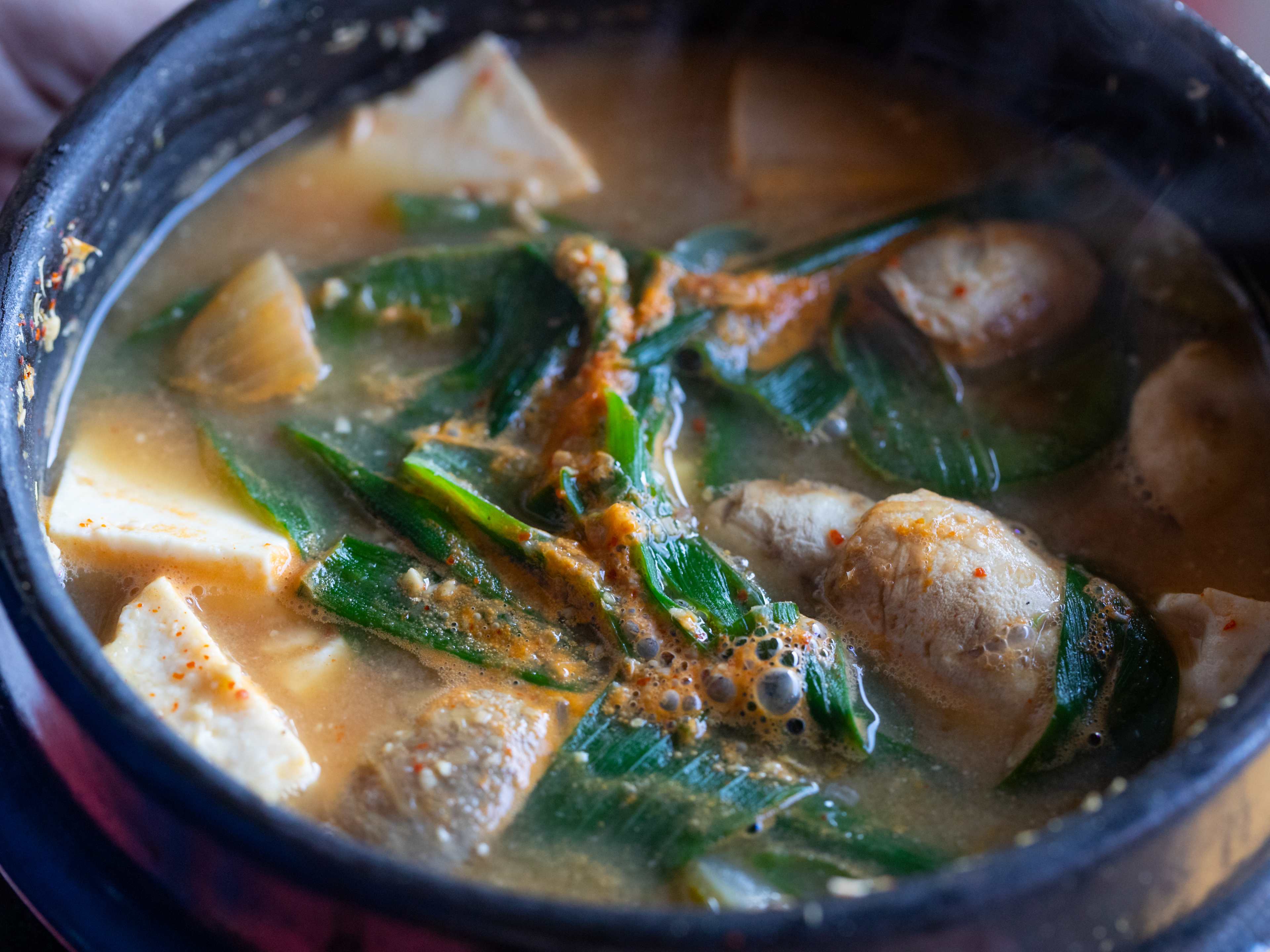 Mapo Galbi tofu soup