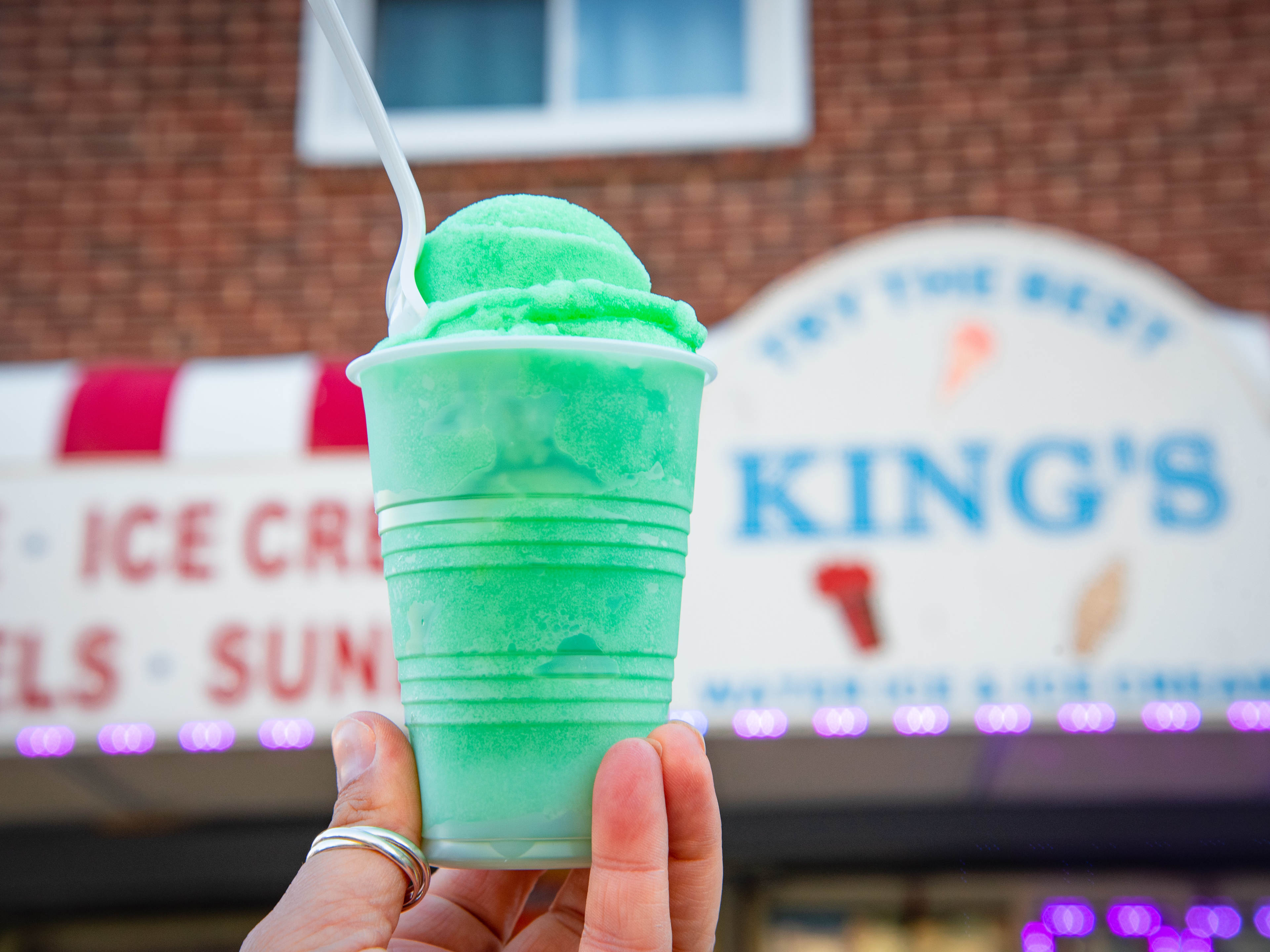 This is a water ice from King’s Water Ice.