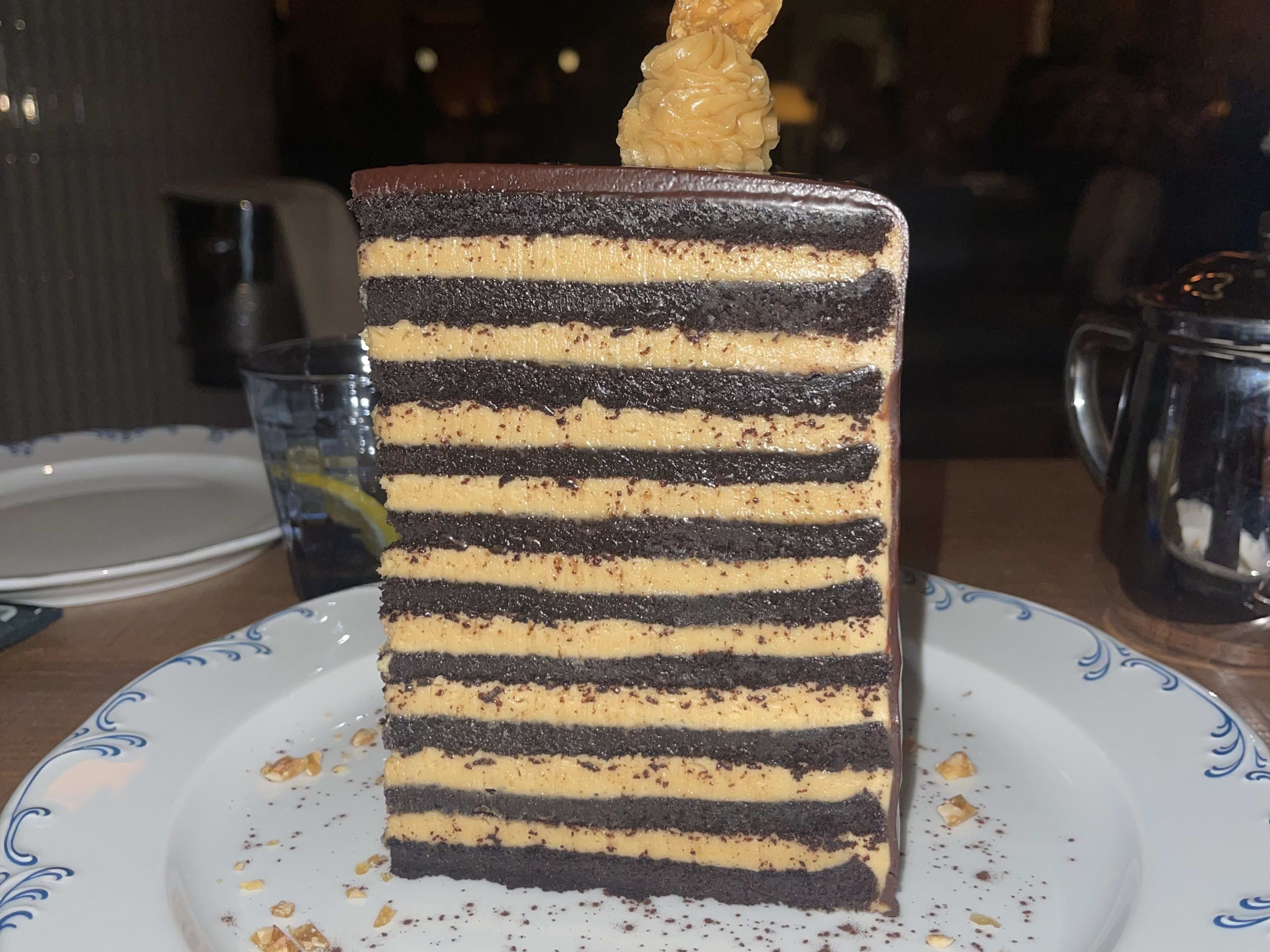 The 20 Layer Peanut Butter and Chocolate Cake At Lavo