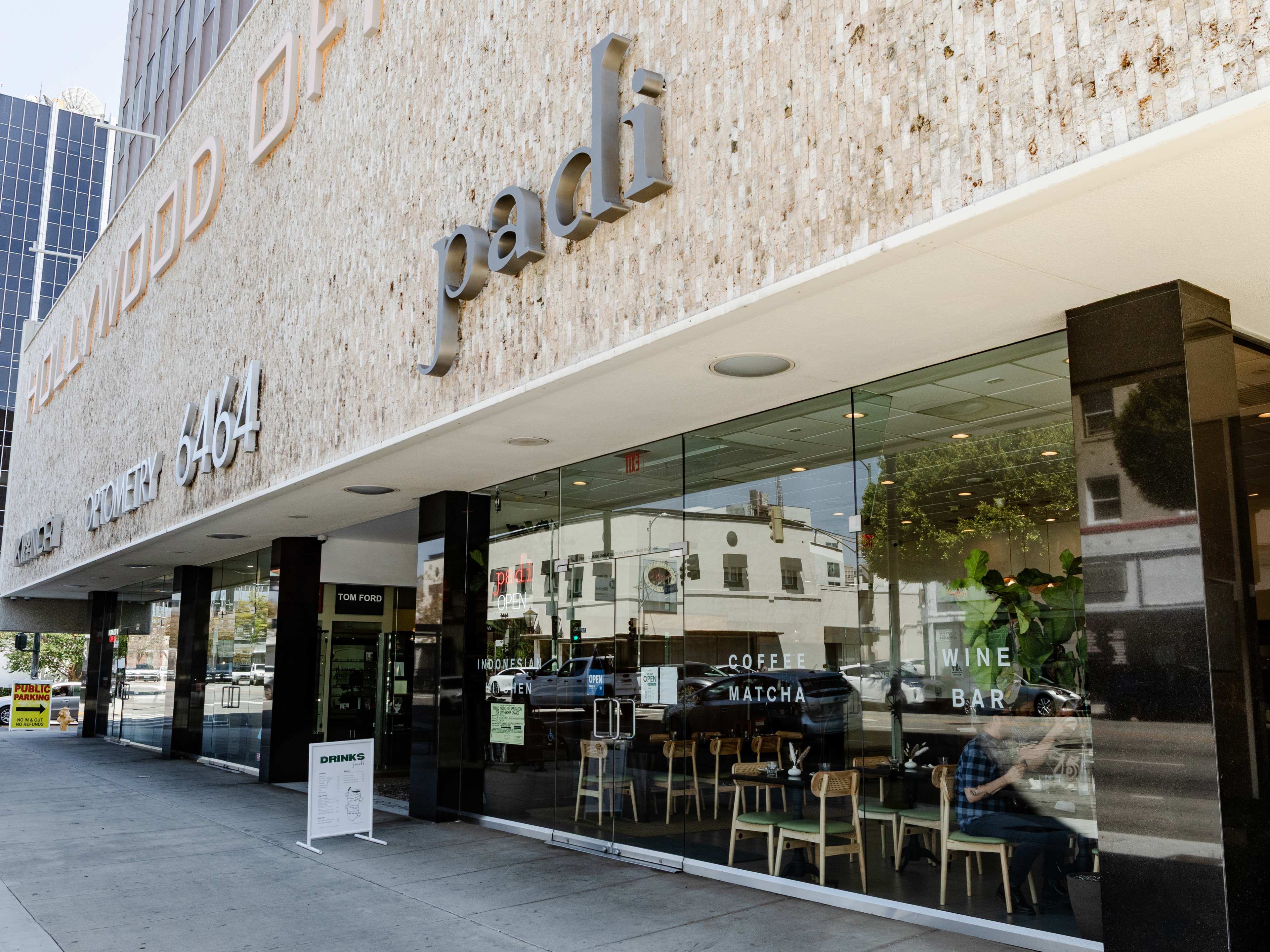 exterior of padi cafe