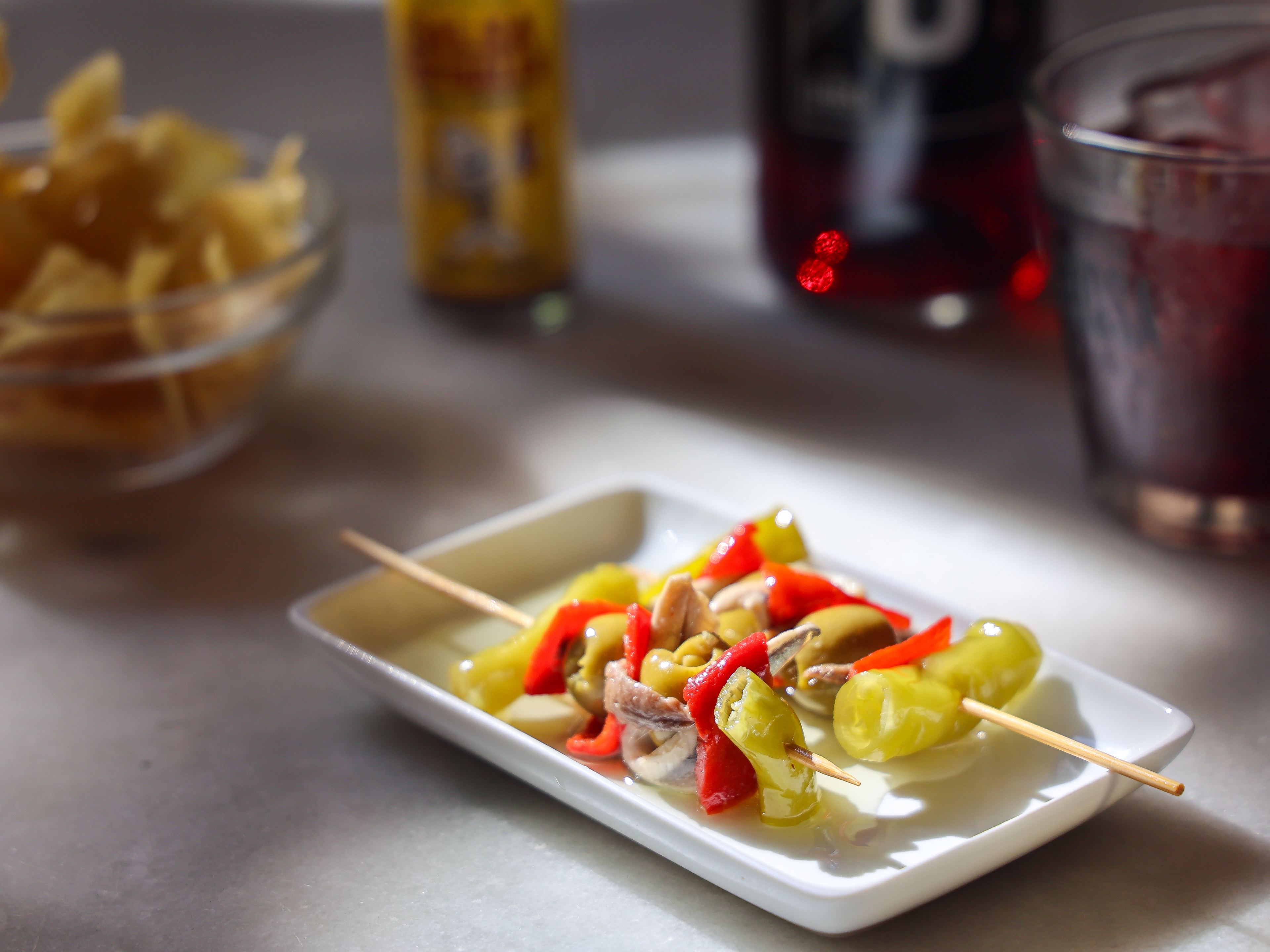 pepper pintxo skewers