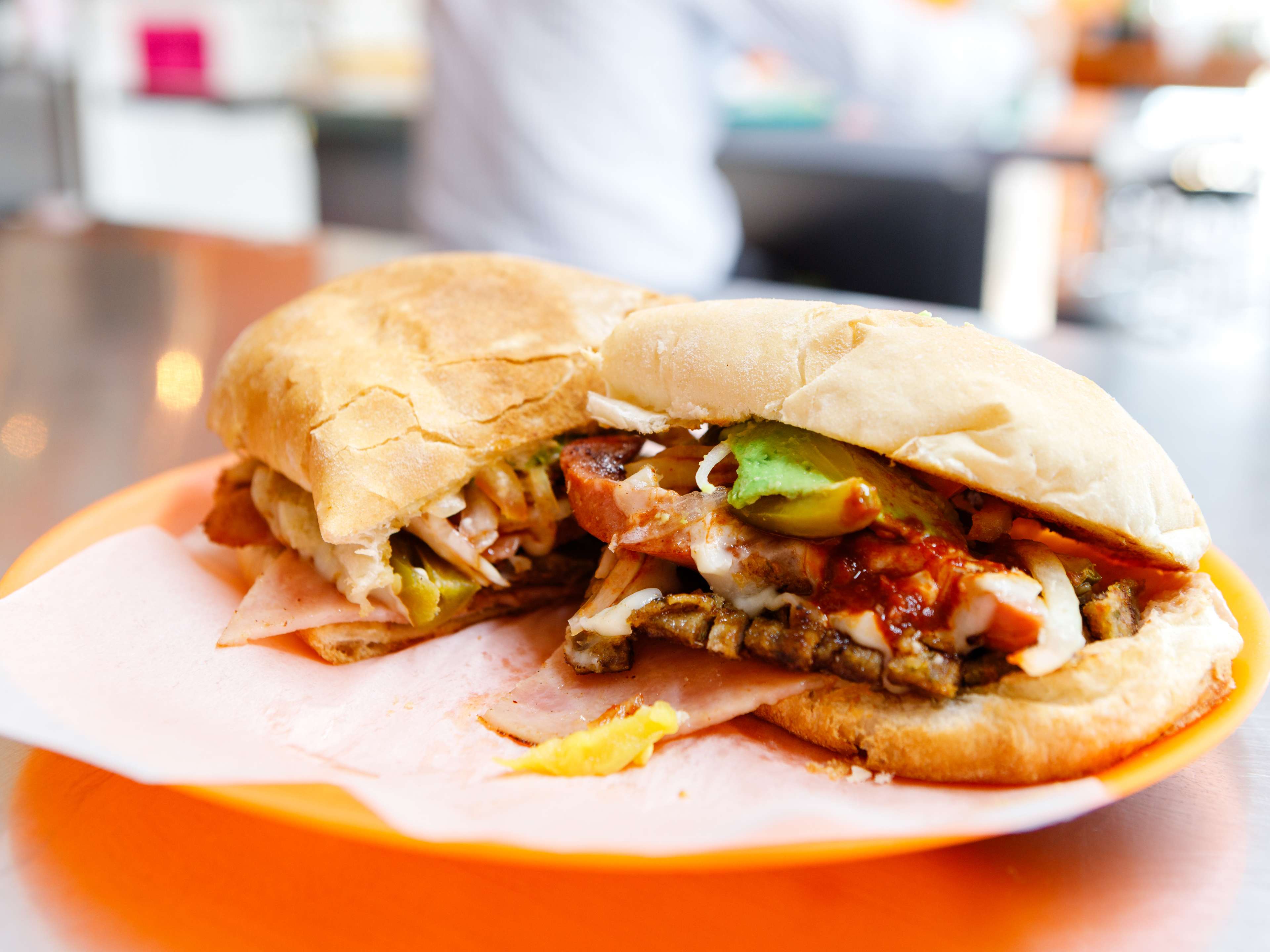 The chilanga torta from Las Tortas Perronas.