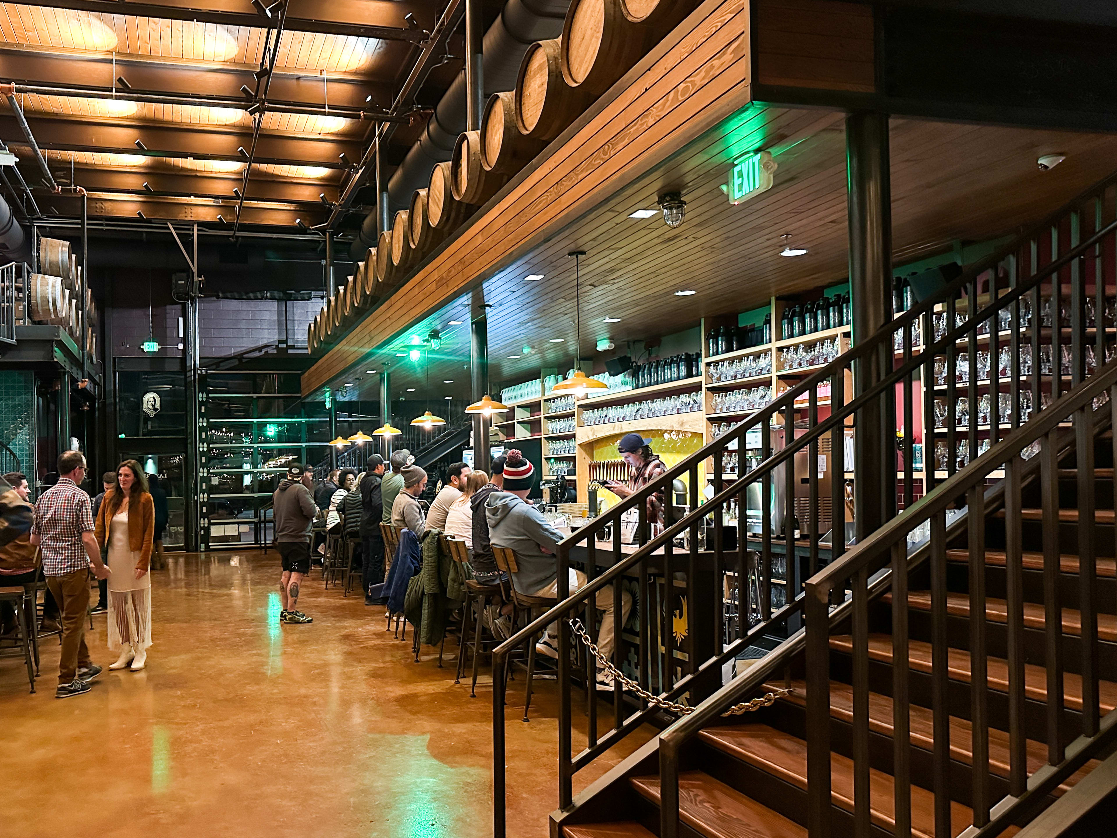 The interior bar at Lazarus Brewing Company.