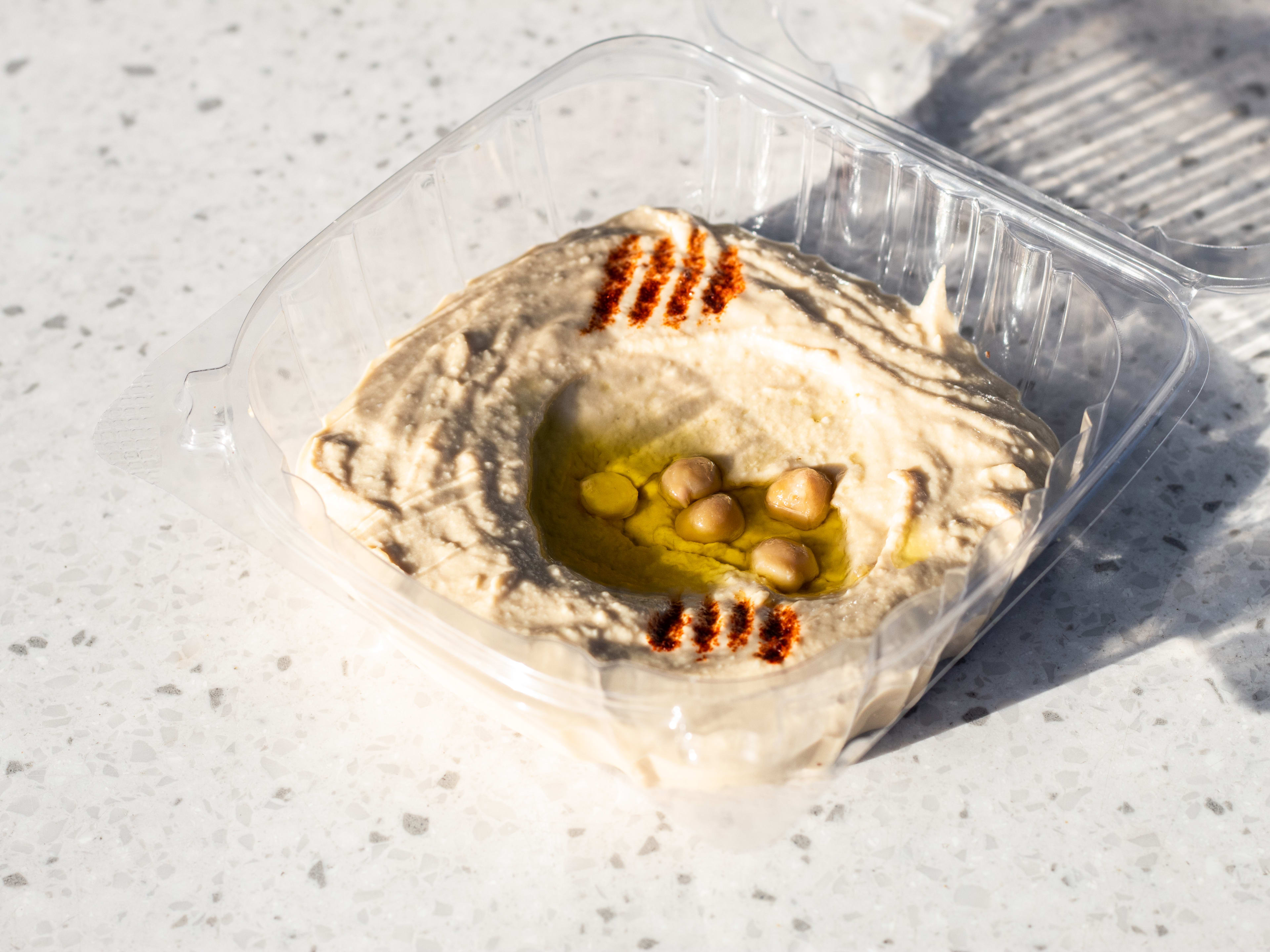 The hummus from Lebanese Guys