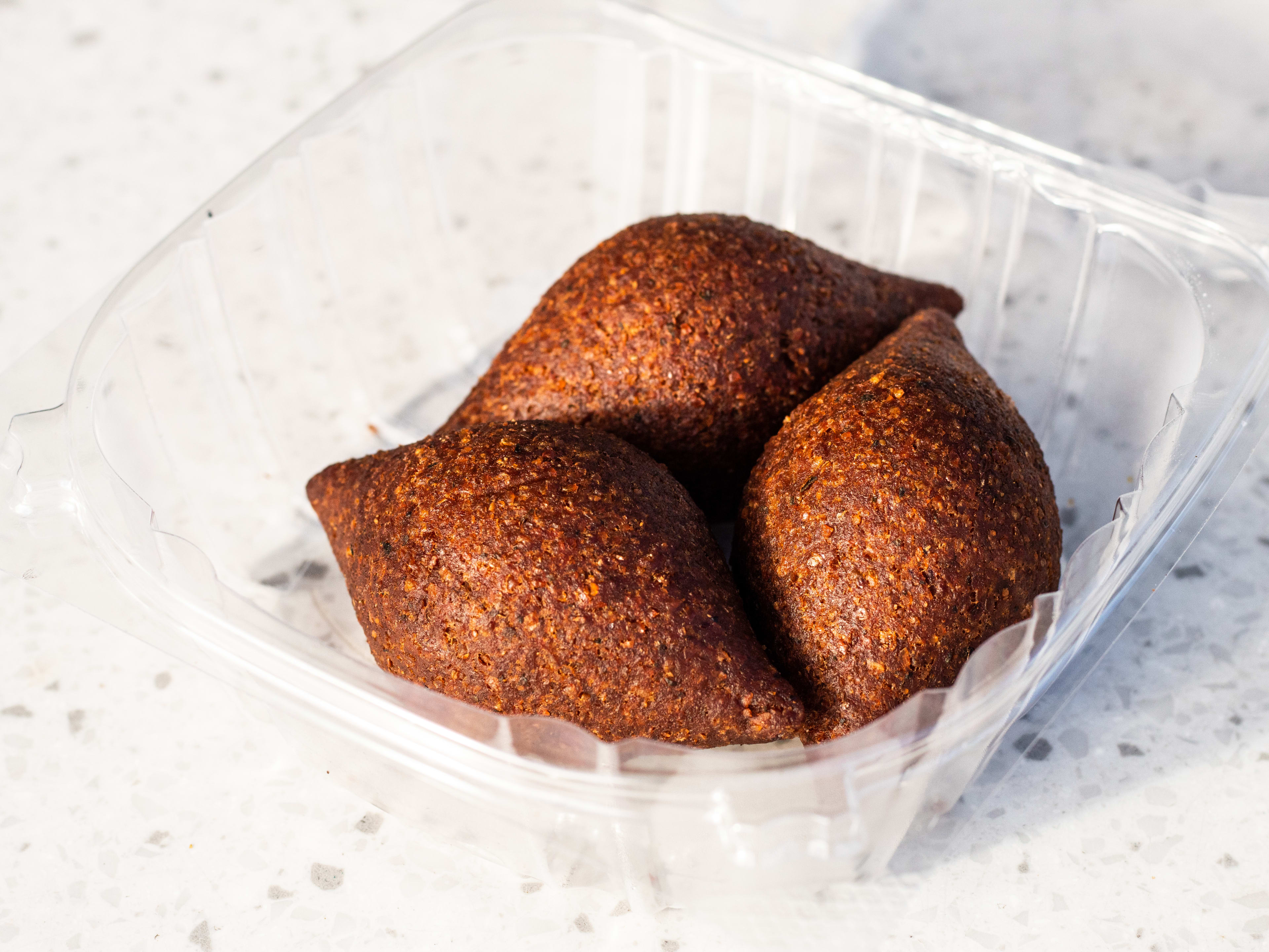 The three fried kibbeh from Lebanese Guys