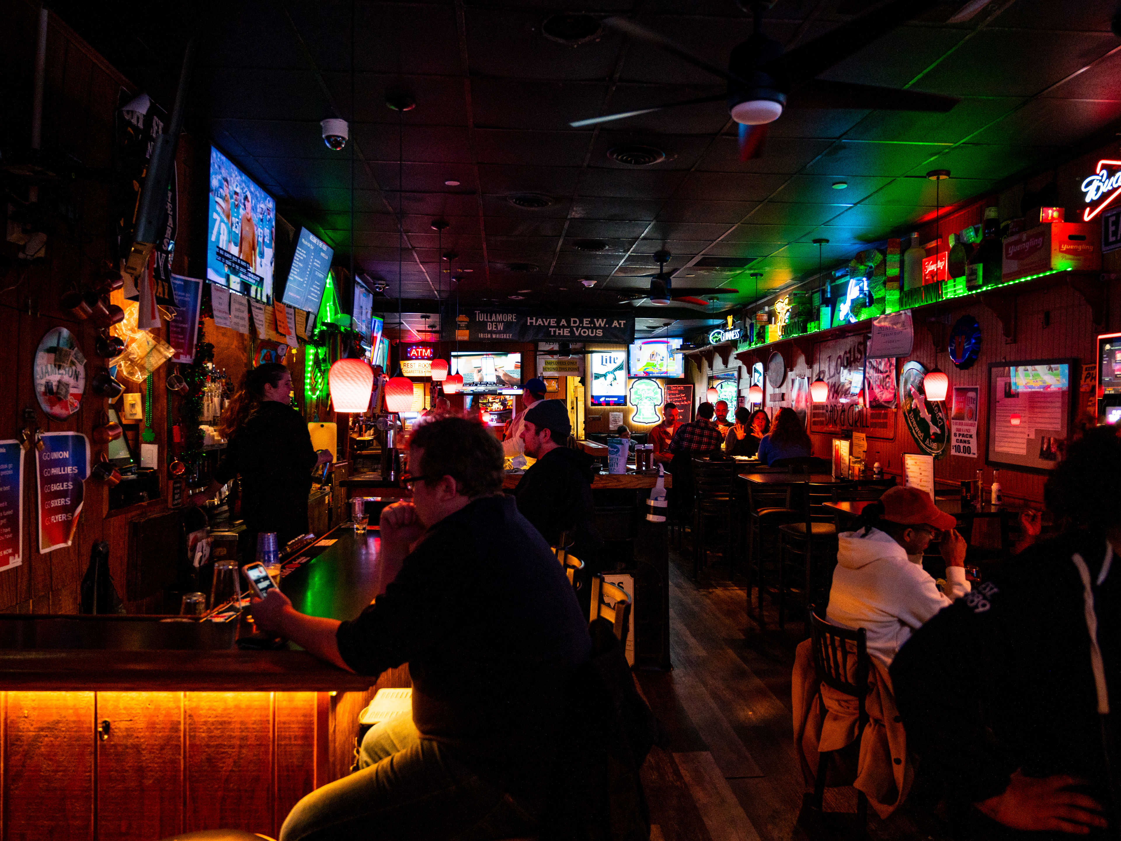 This is the bar area at Locust Rendezvous.