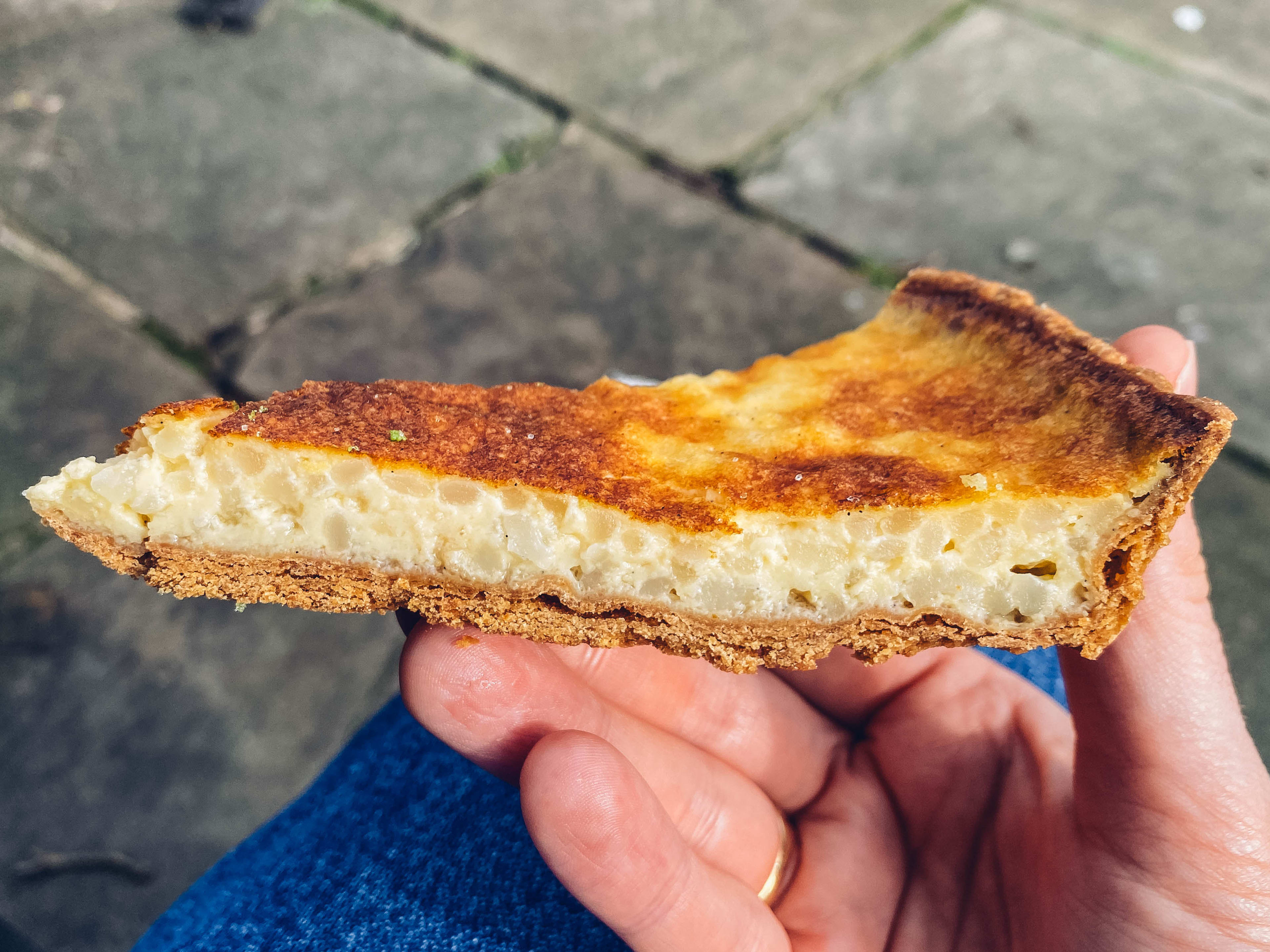 The rice pudding tart from Quince Bakery.