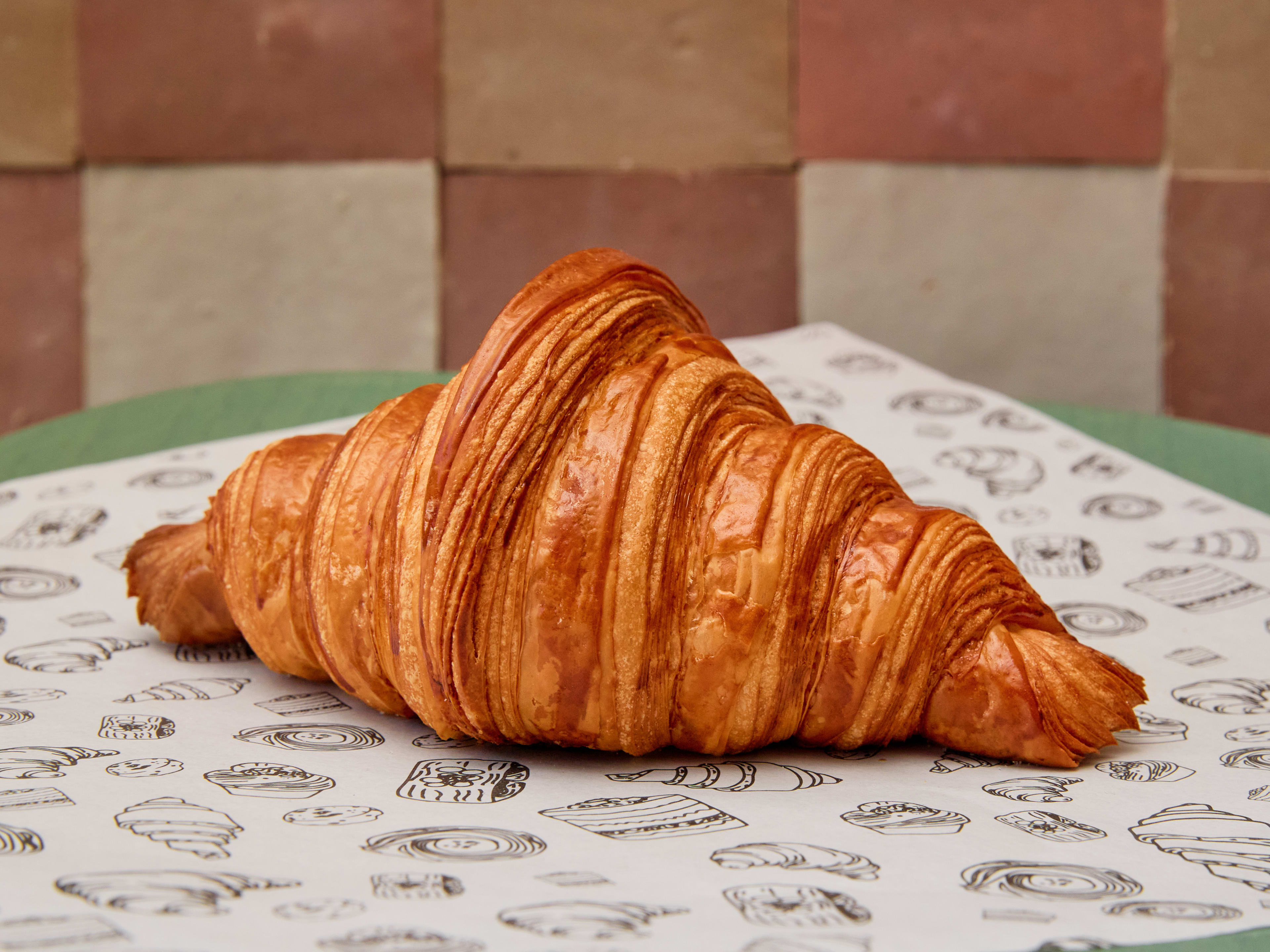 A plain butter croissant at Butter & Crumble