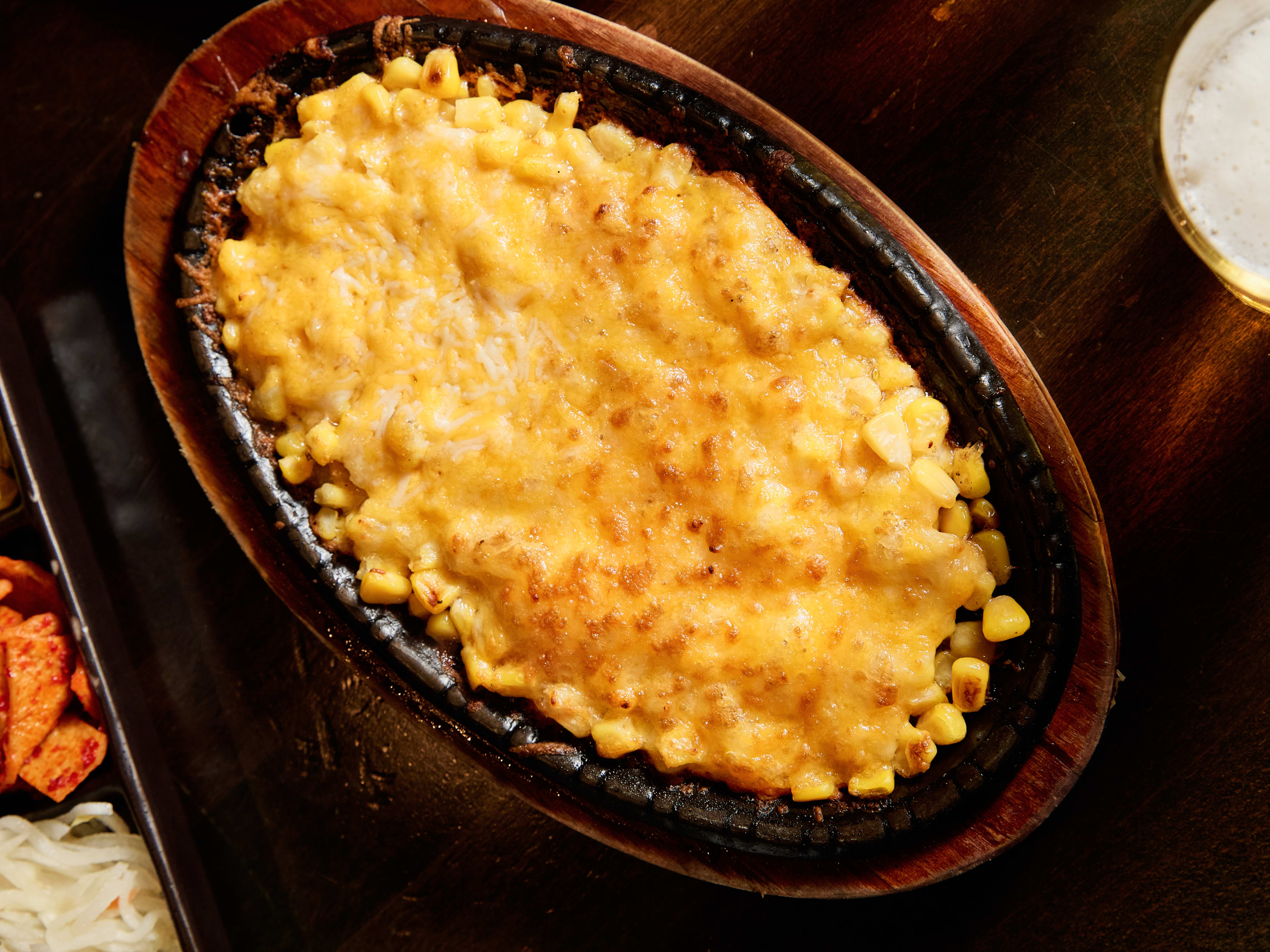 A platter of corn cheese at Cocobang