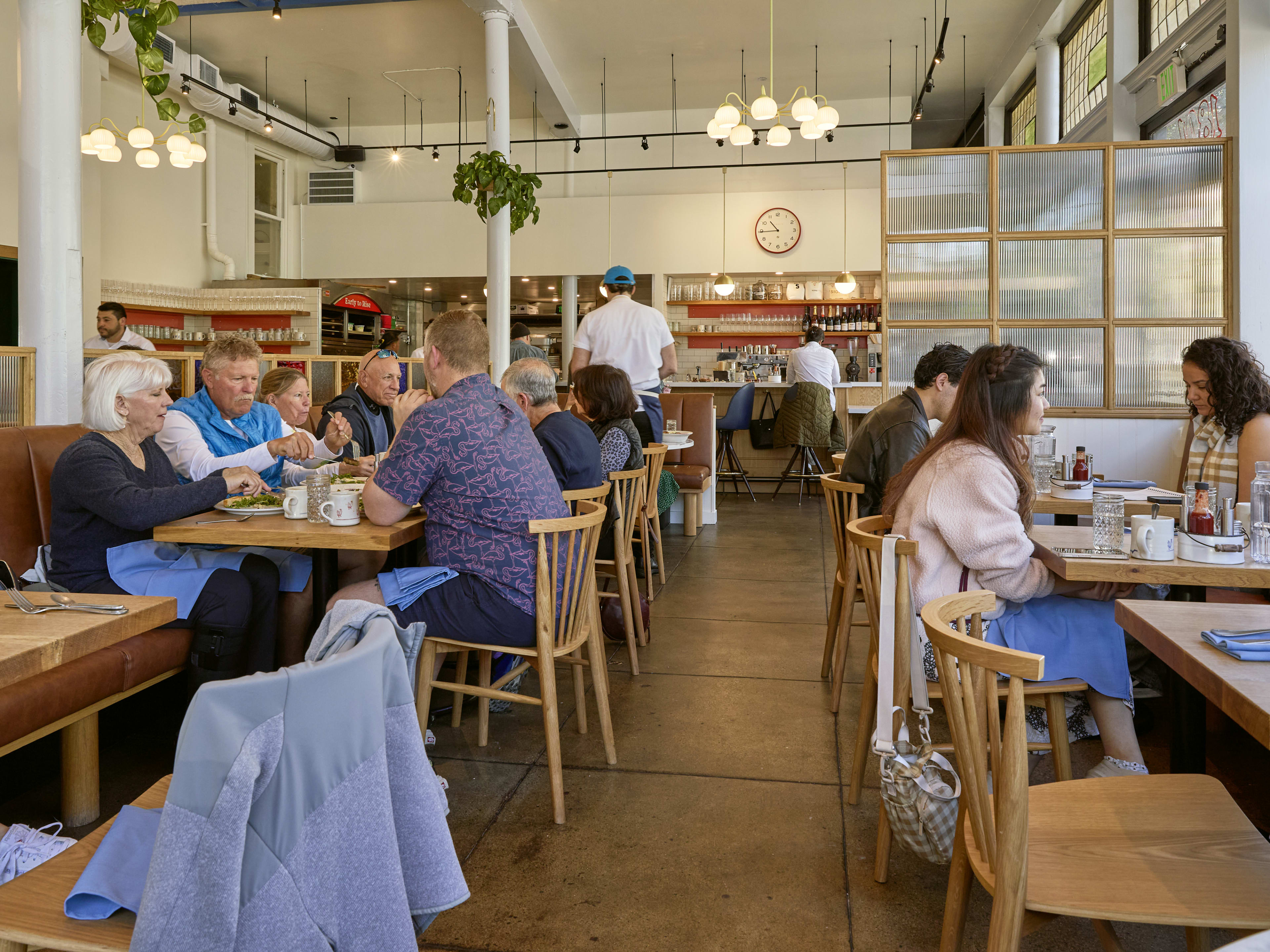 The dining room at Early To Rise