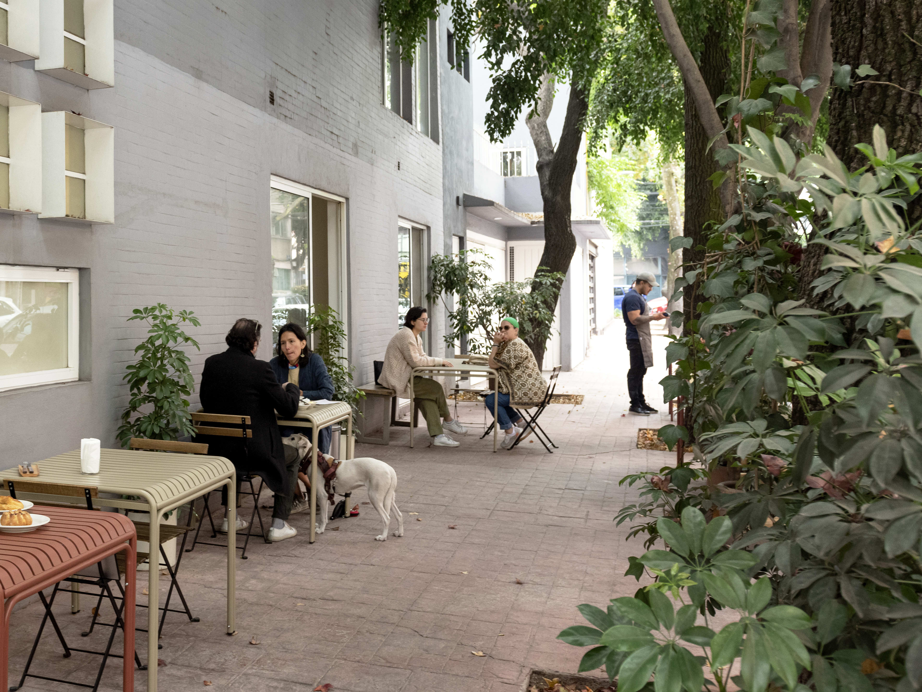 Outdoor seating area at Marne