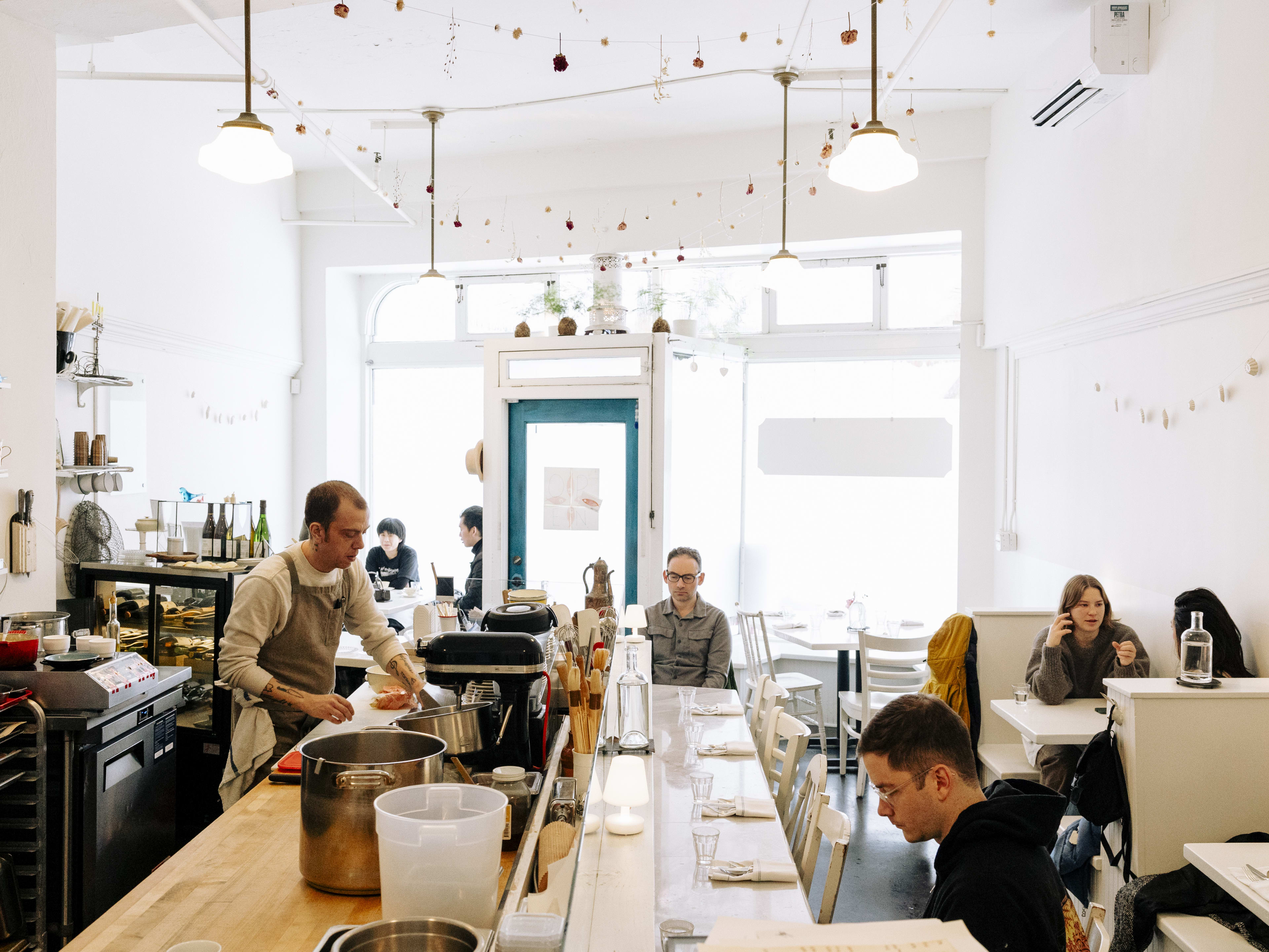 Interior coffee counter space at Maurice