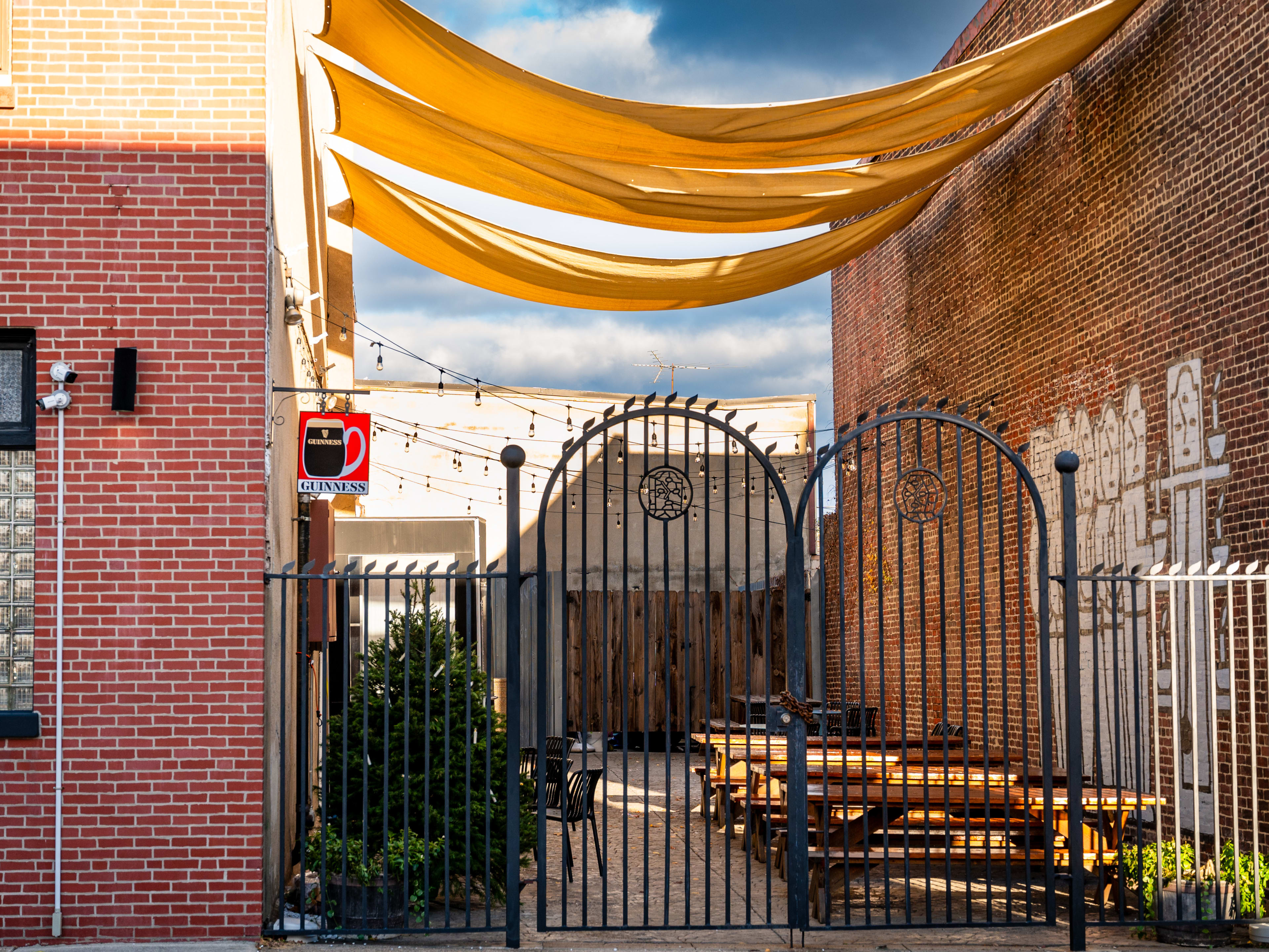 This is the side patio at Meetinghouse.