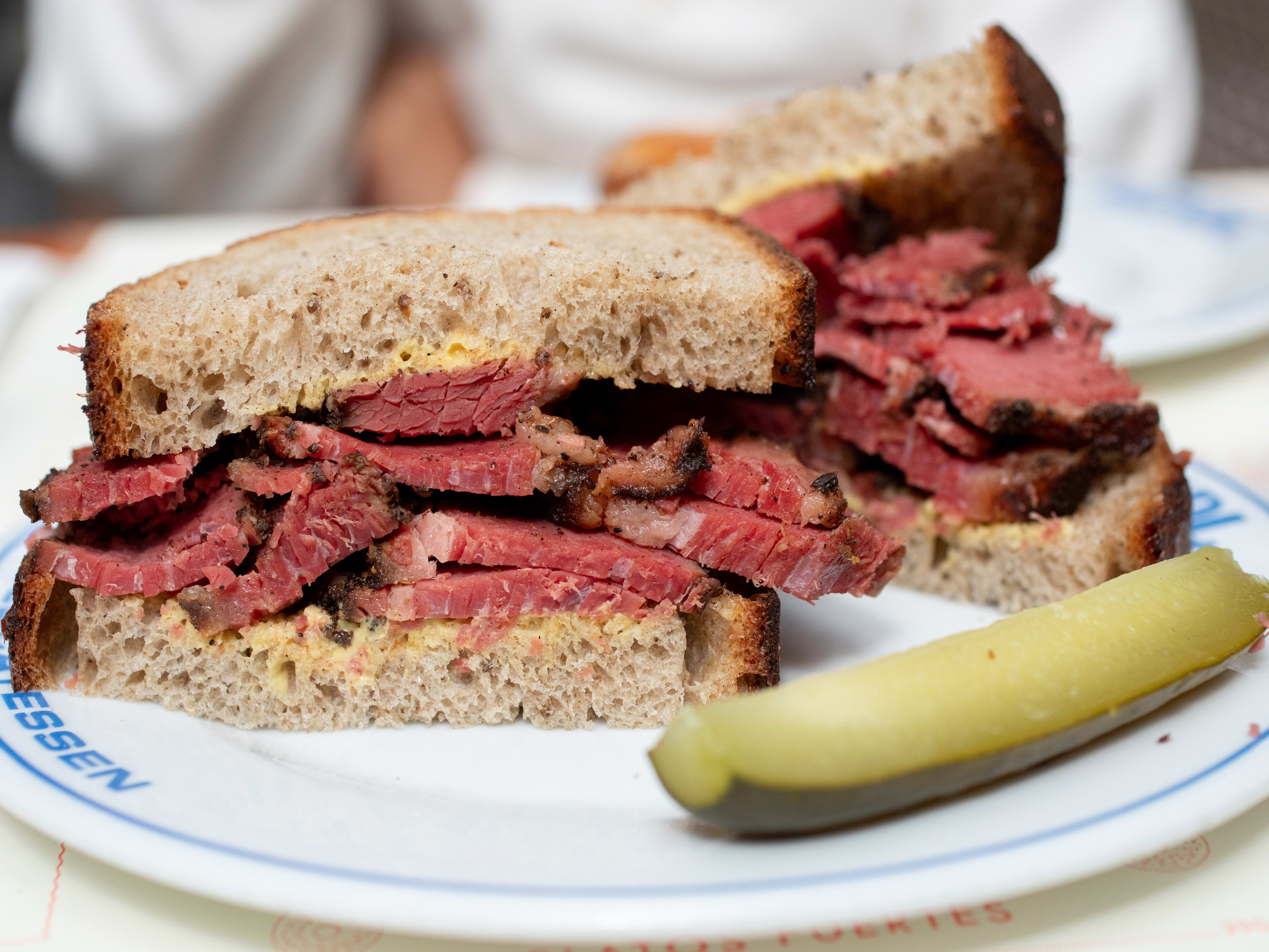 Reuben with a pickle