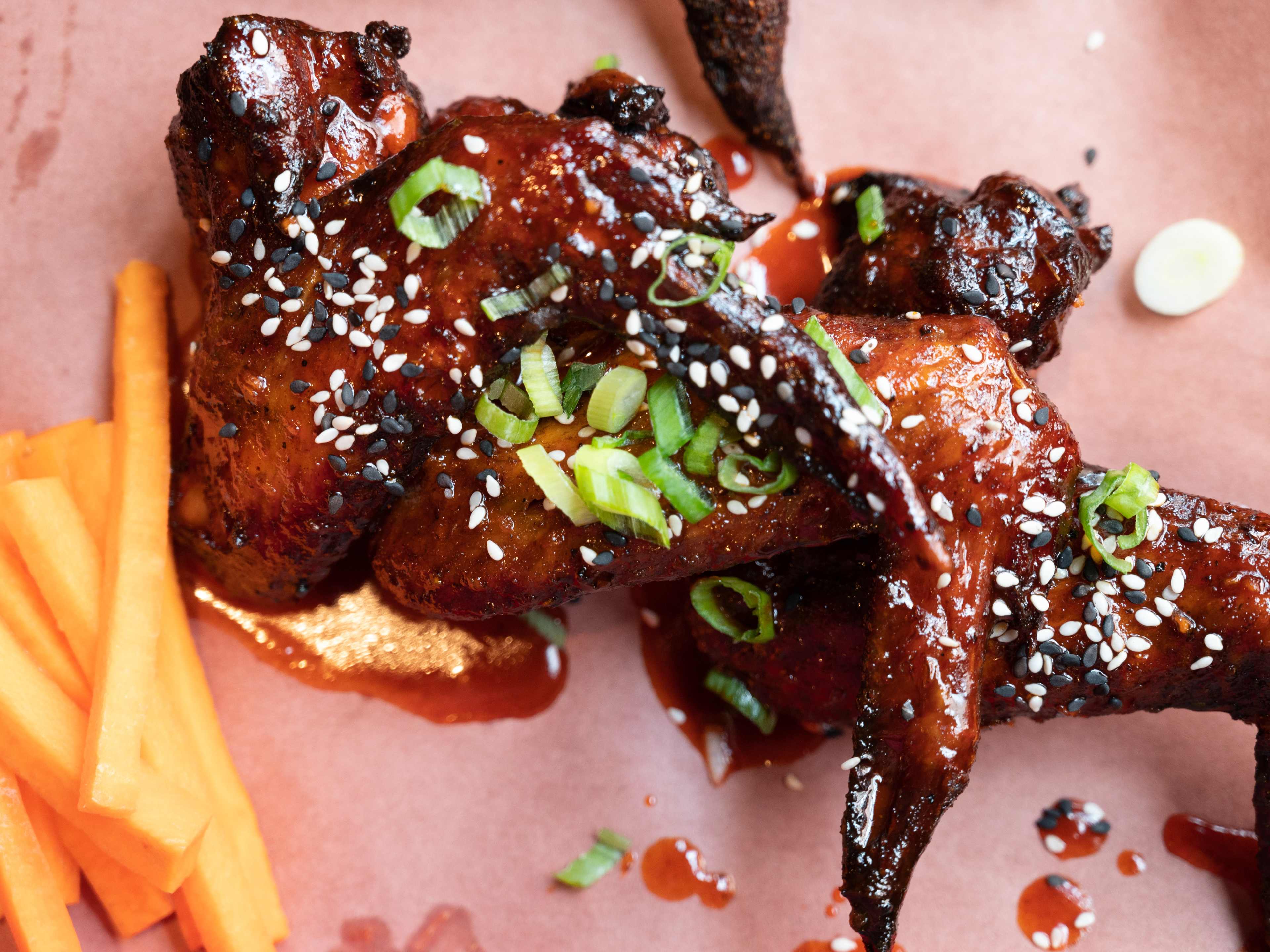 These are the Lancaster wings from Mike's BBQ.