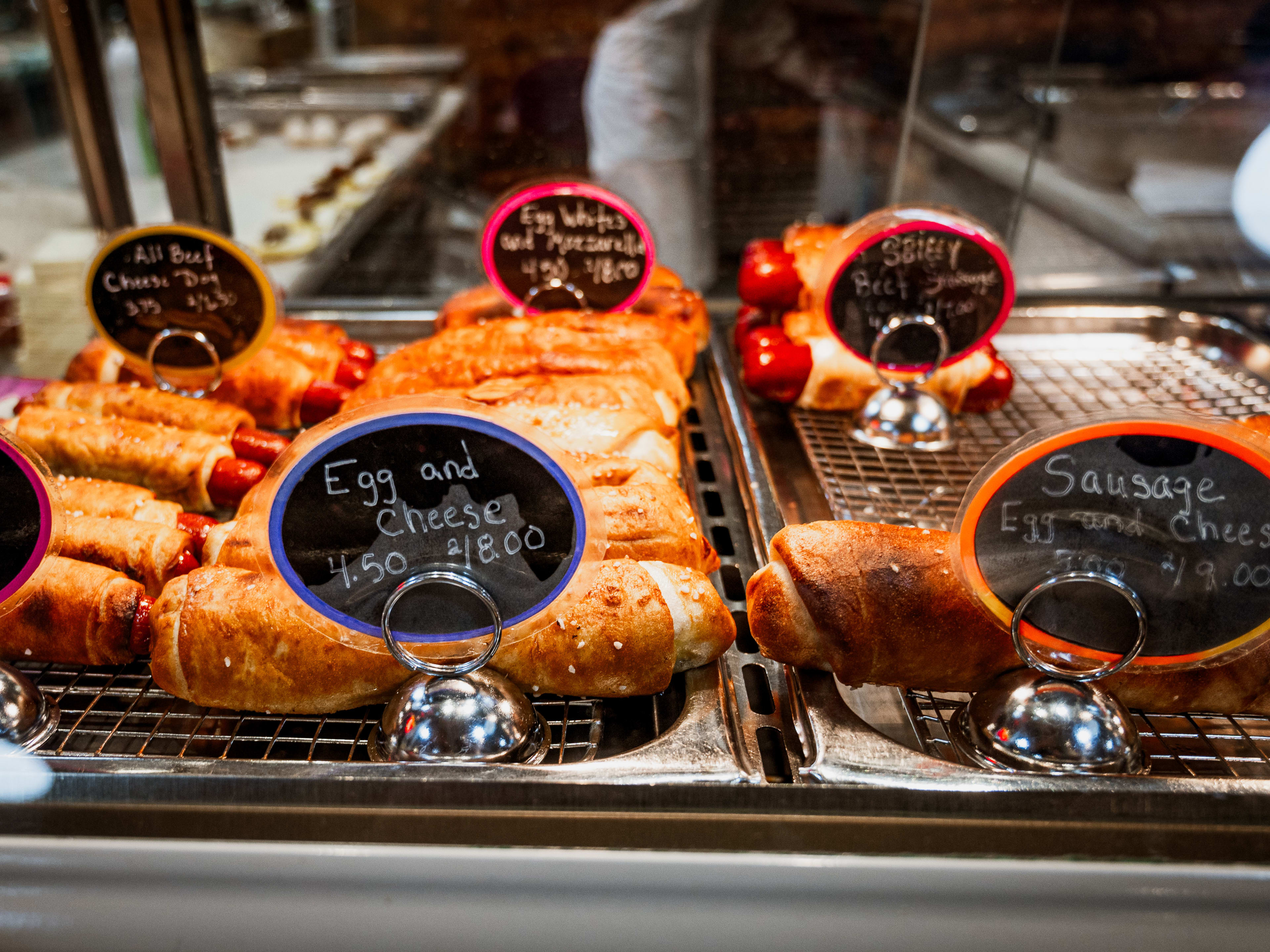 This is a stuffed pretzel spread at Miller's Twist.