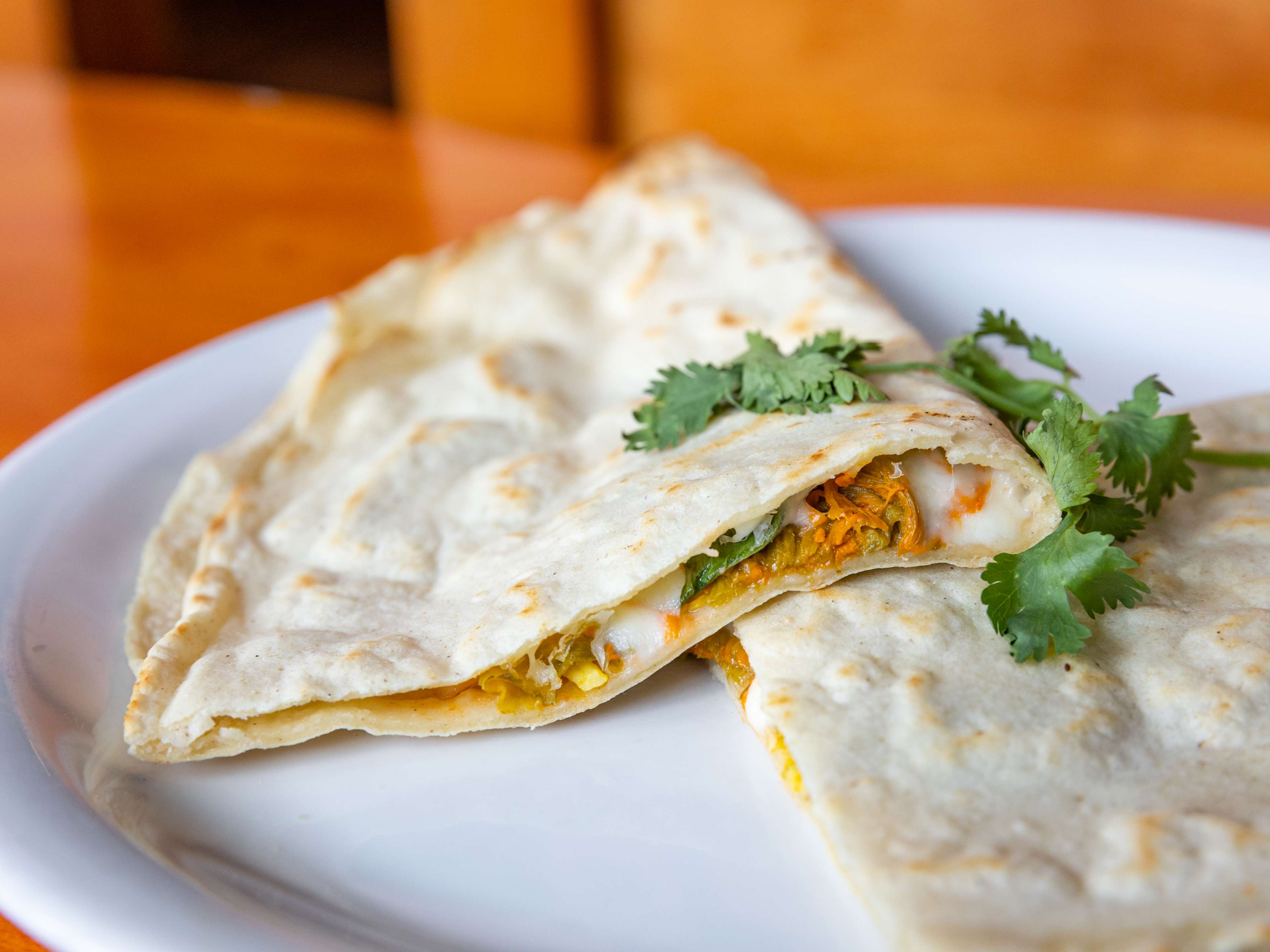 The empanada de flor de calabaza from Monte Alban.