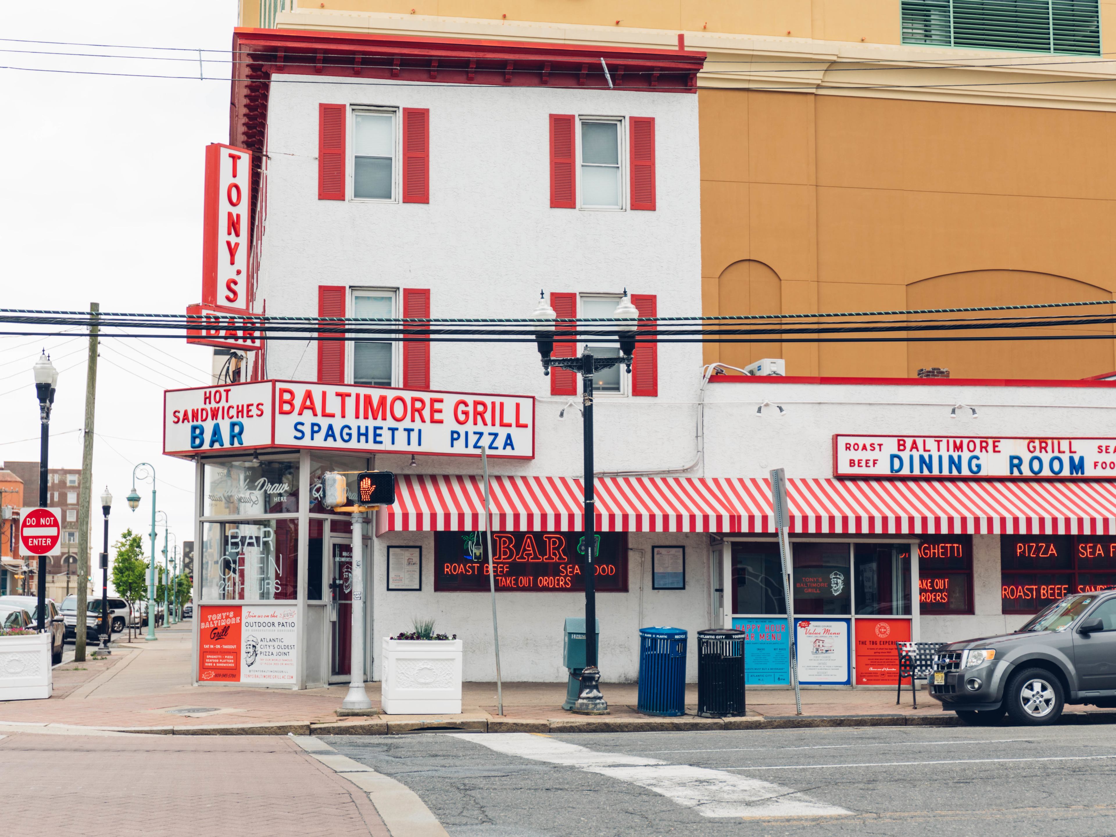 The outside of Tony's Baltimore Grill