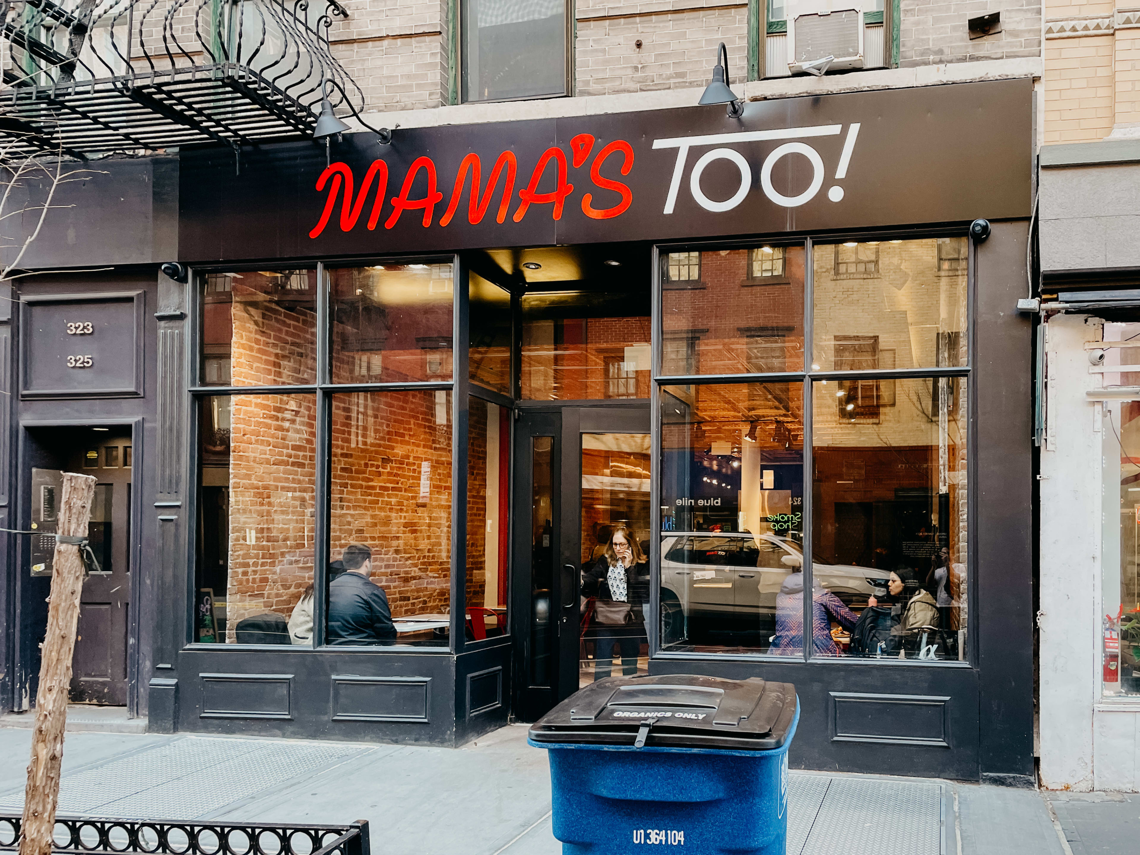 the exterior of Mama's Too! in the West Village