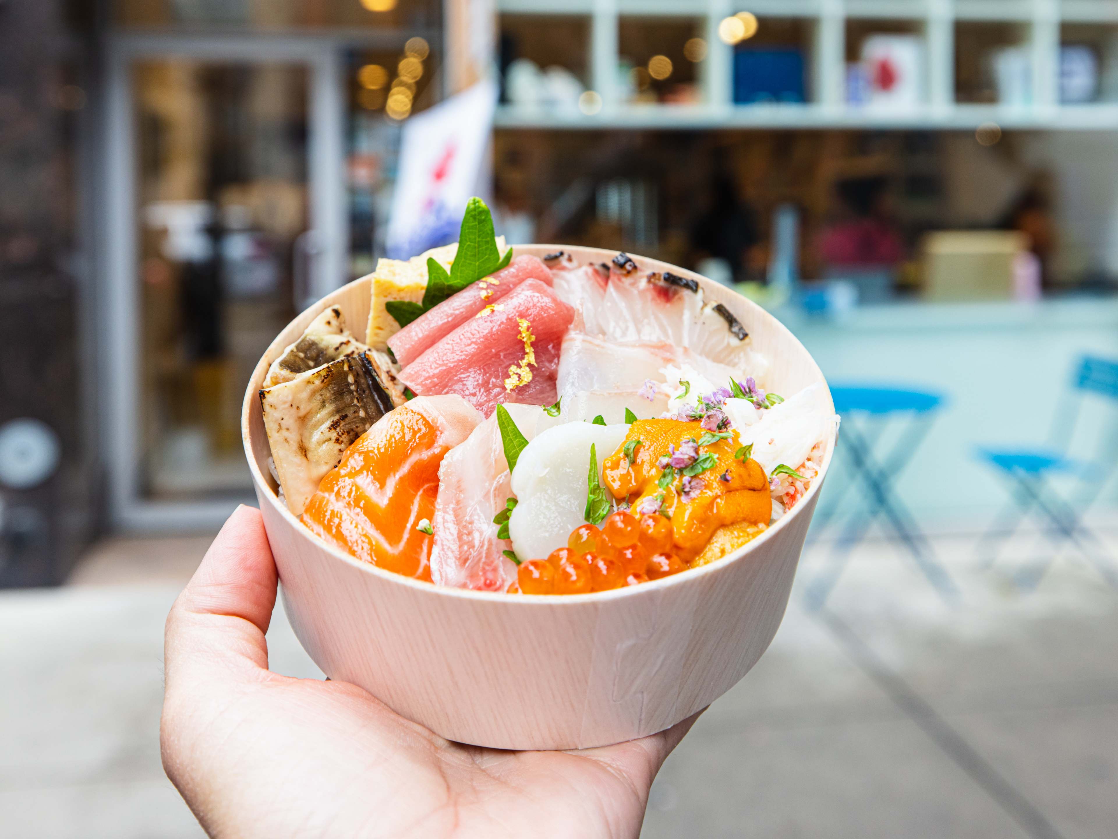 a chirashi bowl