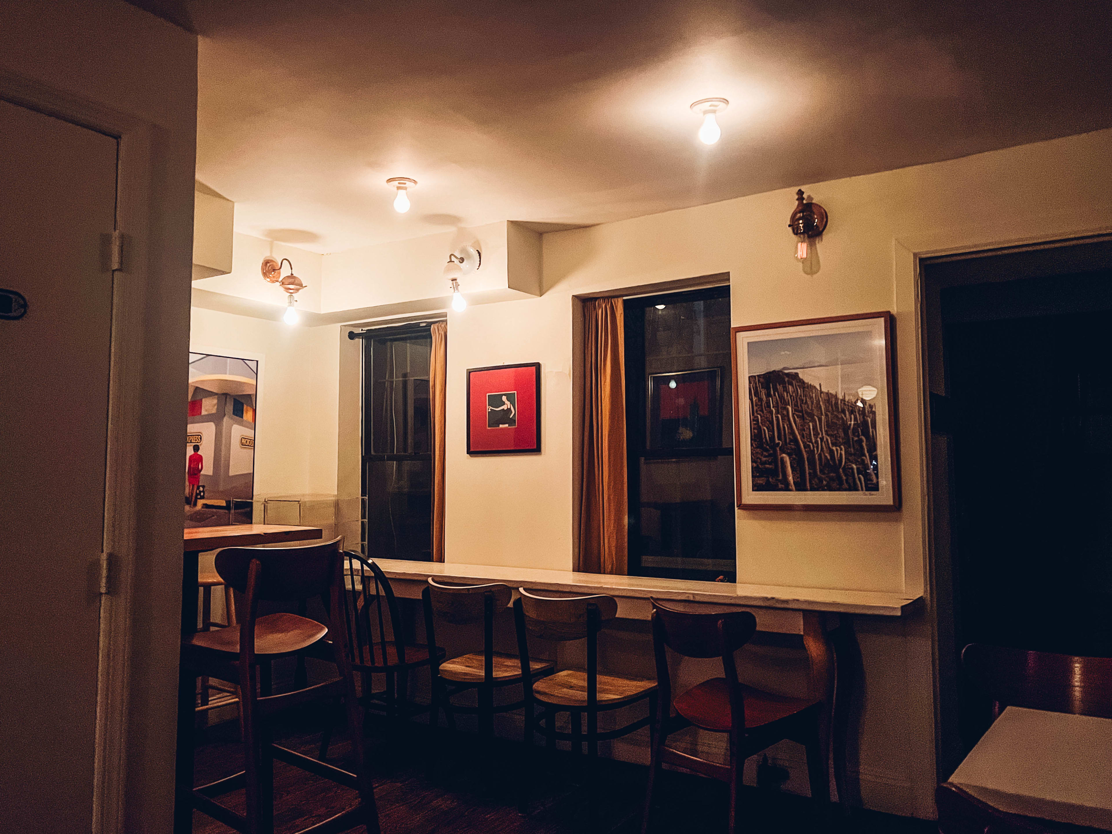 The interior at Prima in Clinton Hill.