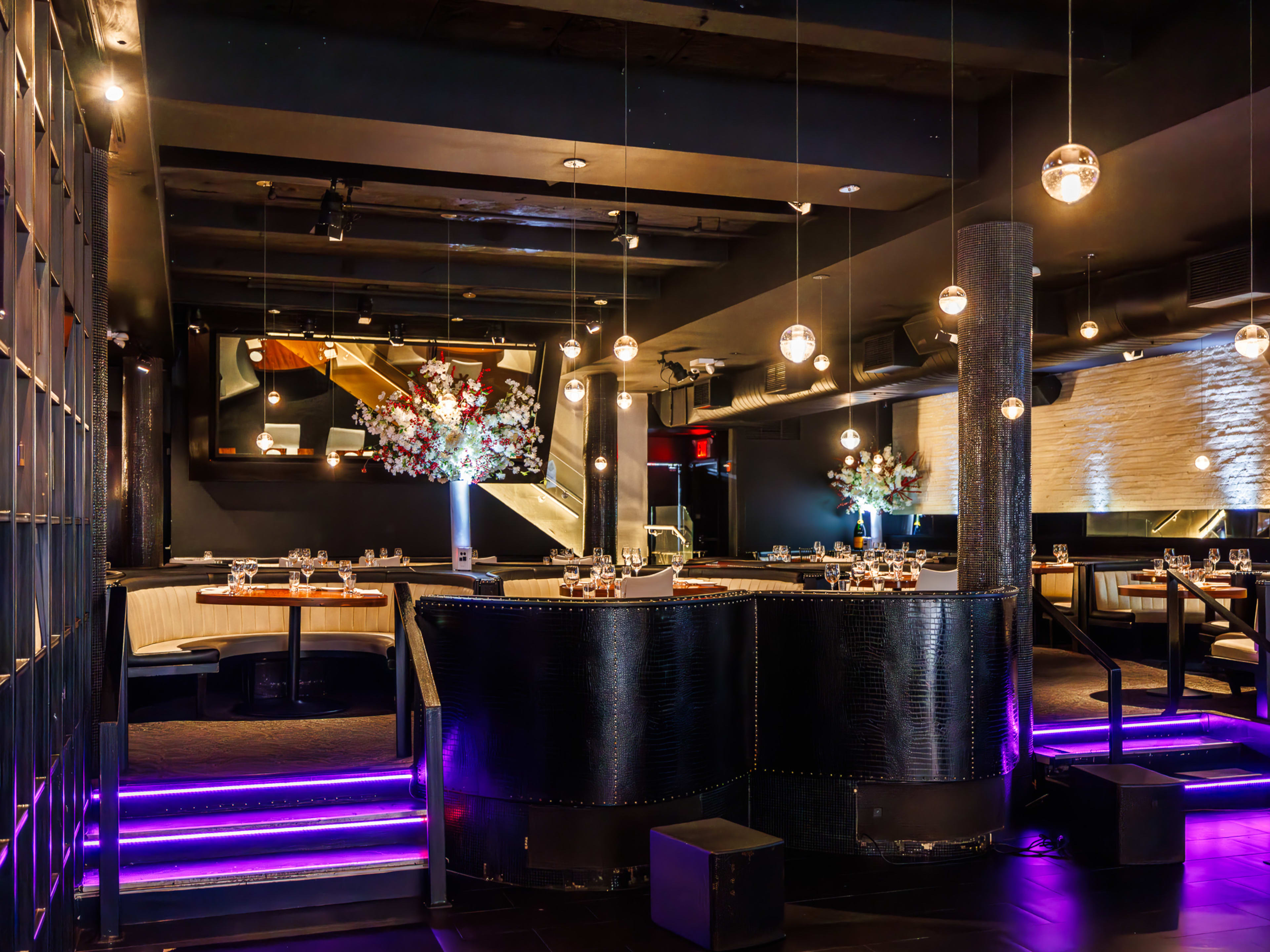 The dining room at STK Steakhouse.