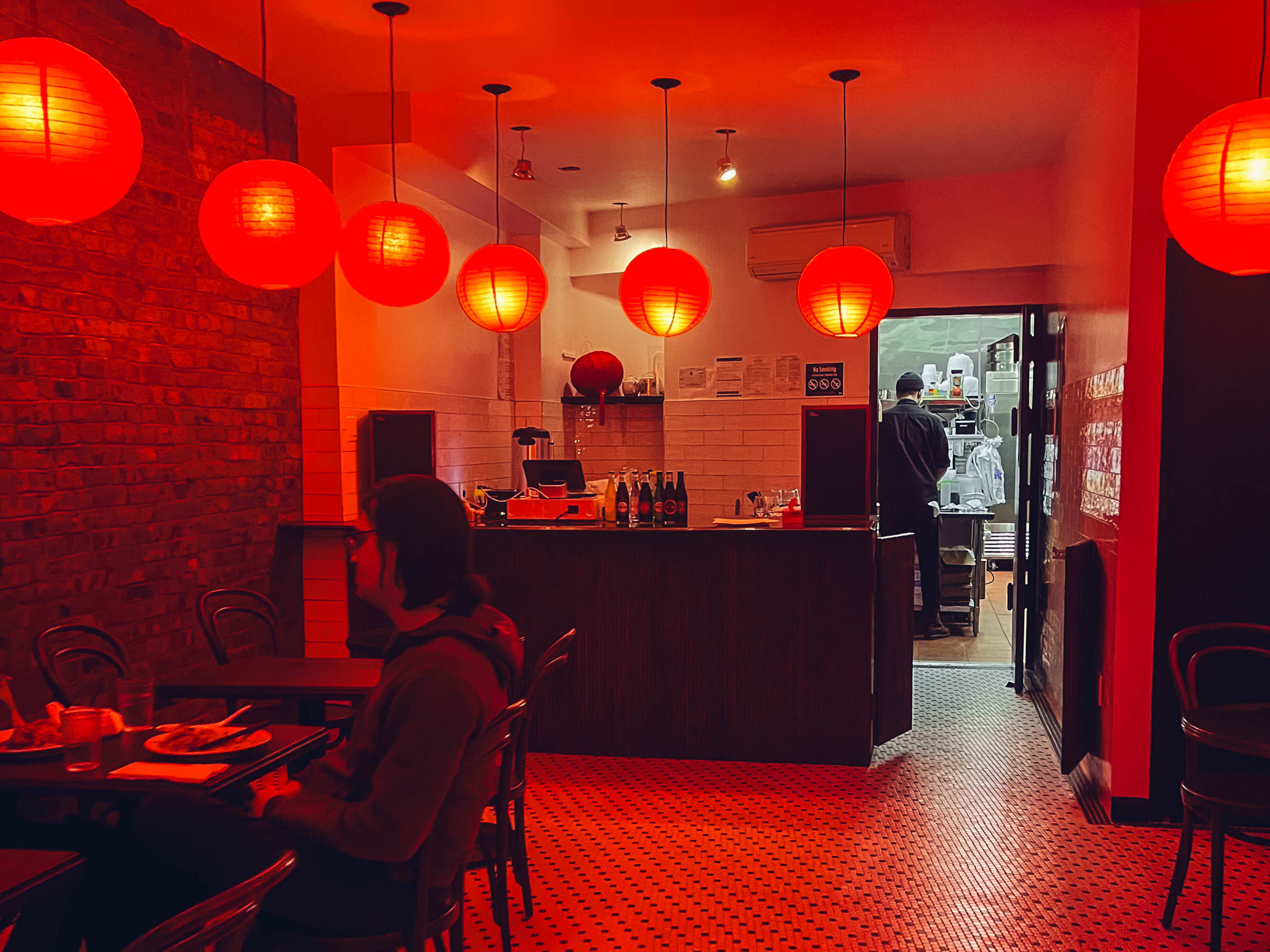 The interior at Wei's in Clinton Hill.