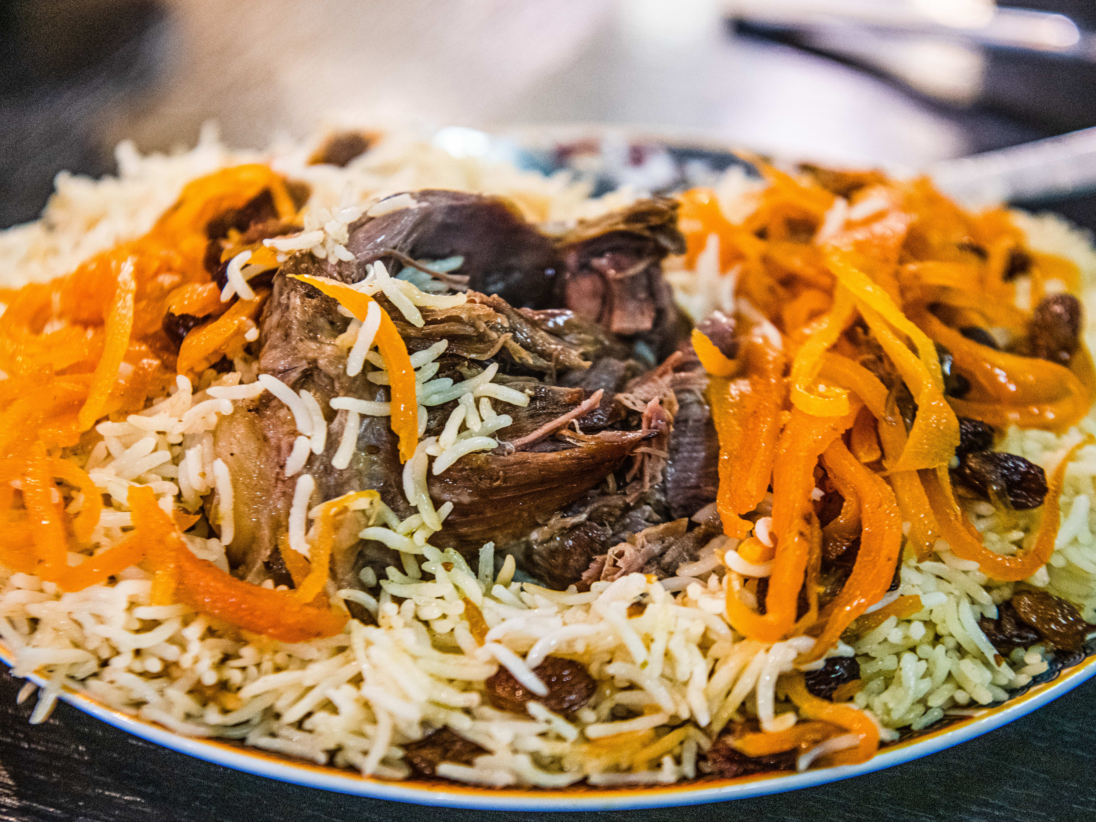 The kabli pulao at Namak Mandi