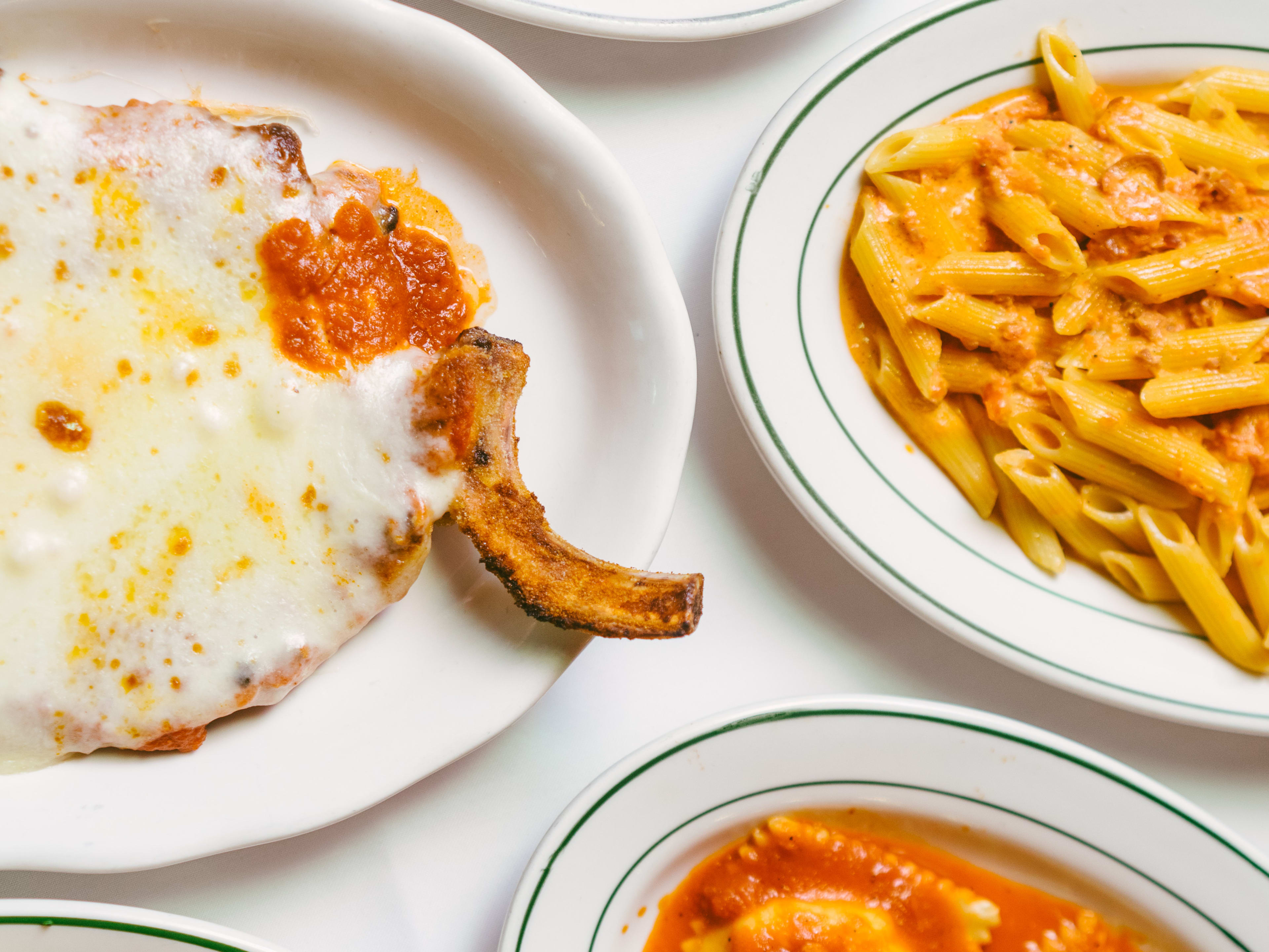 A spread of food at Bamonte's.