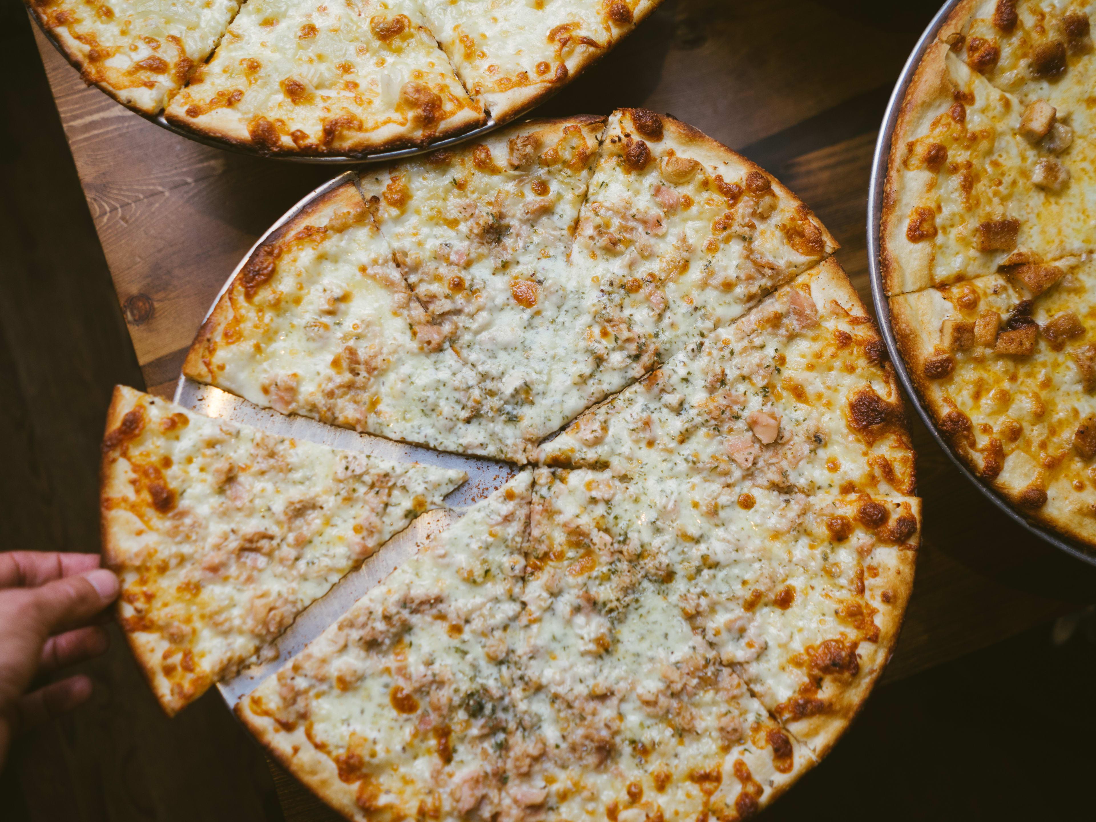 The clam pie at Denino's.