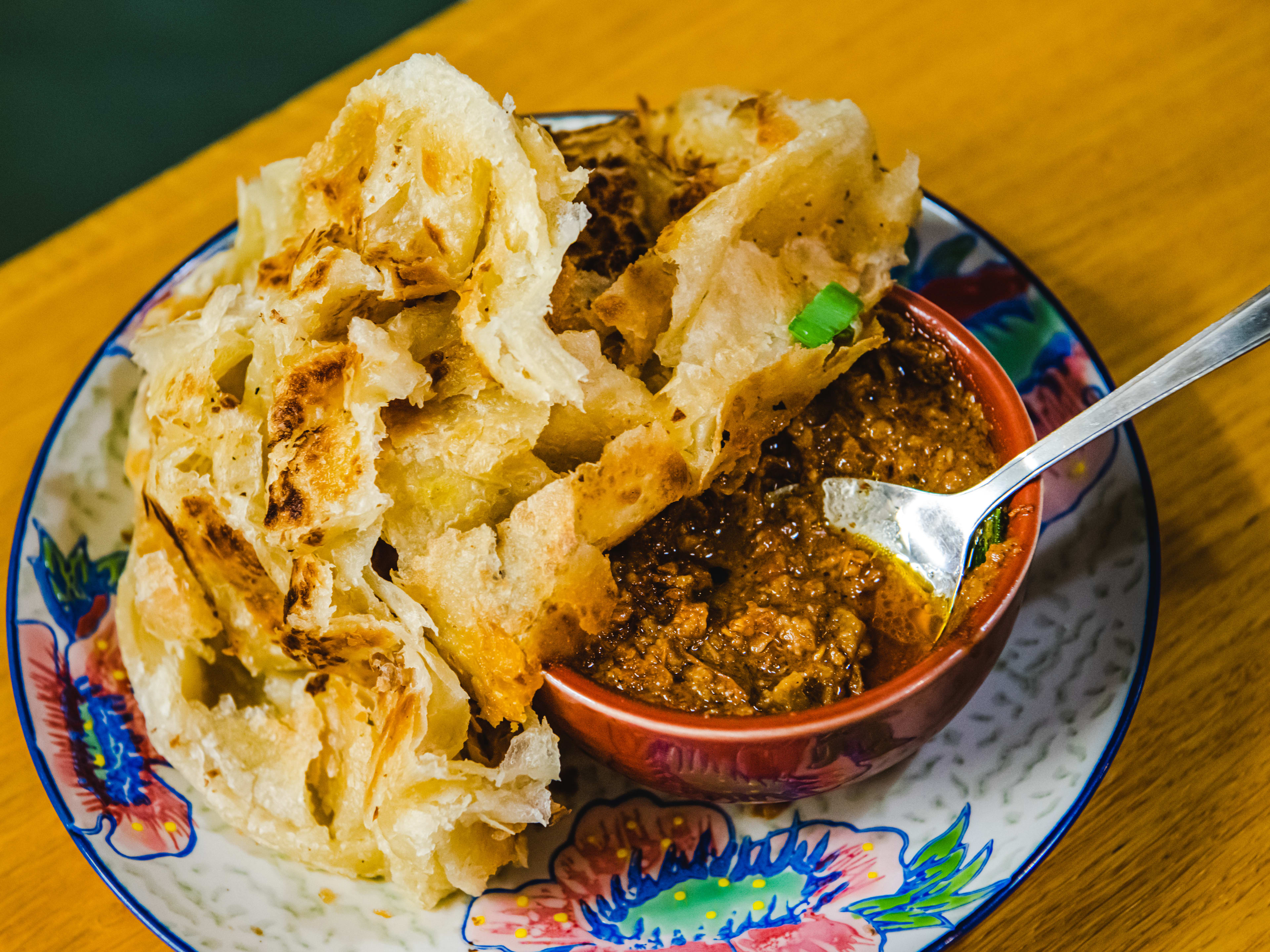 The roti beef rendang from Normah's.