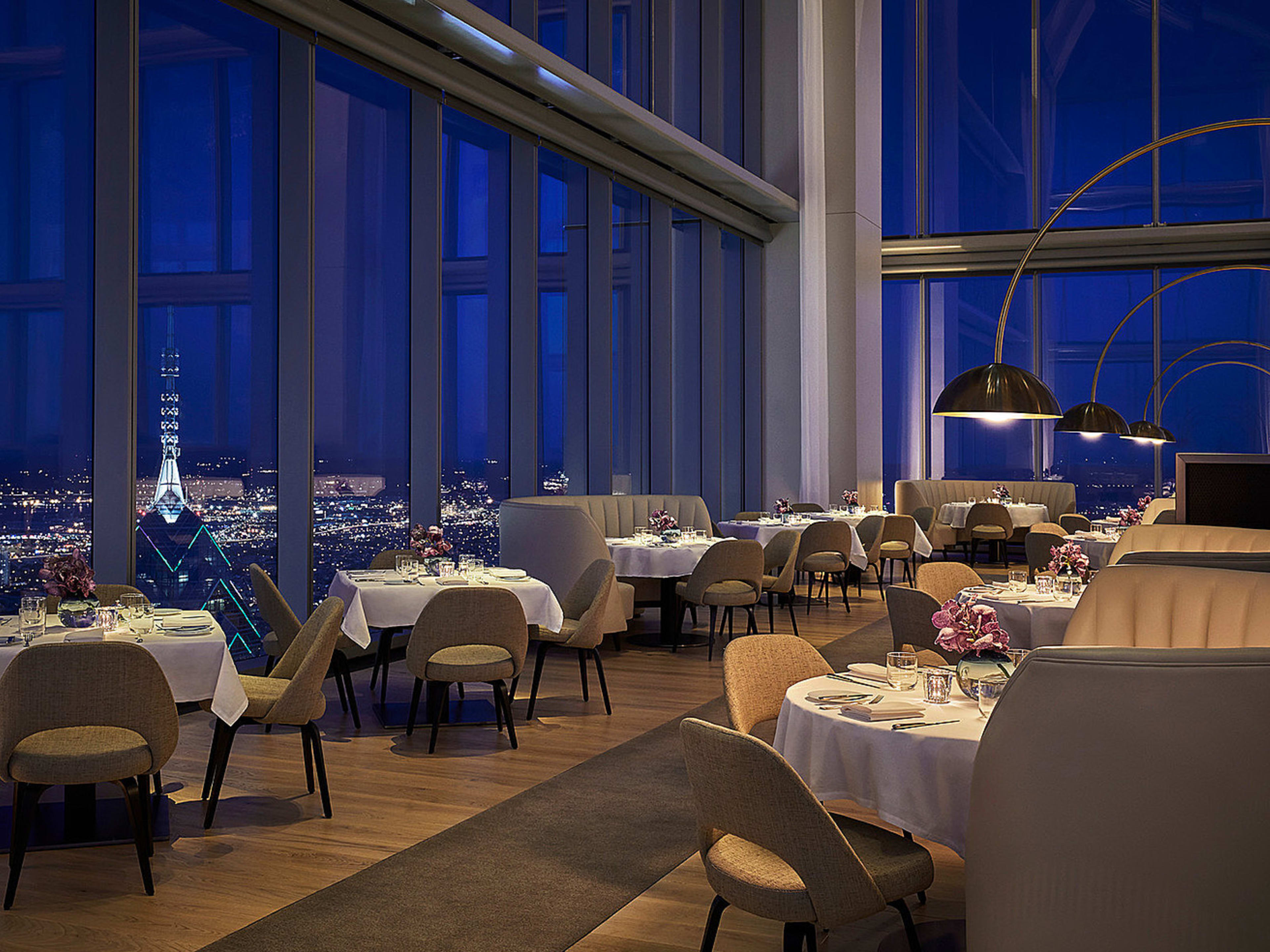 This is the dining room at Jean-Georges.